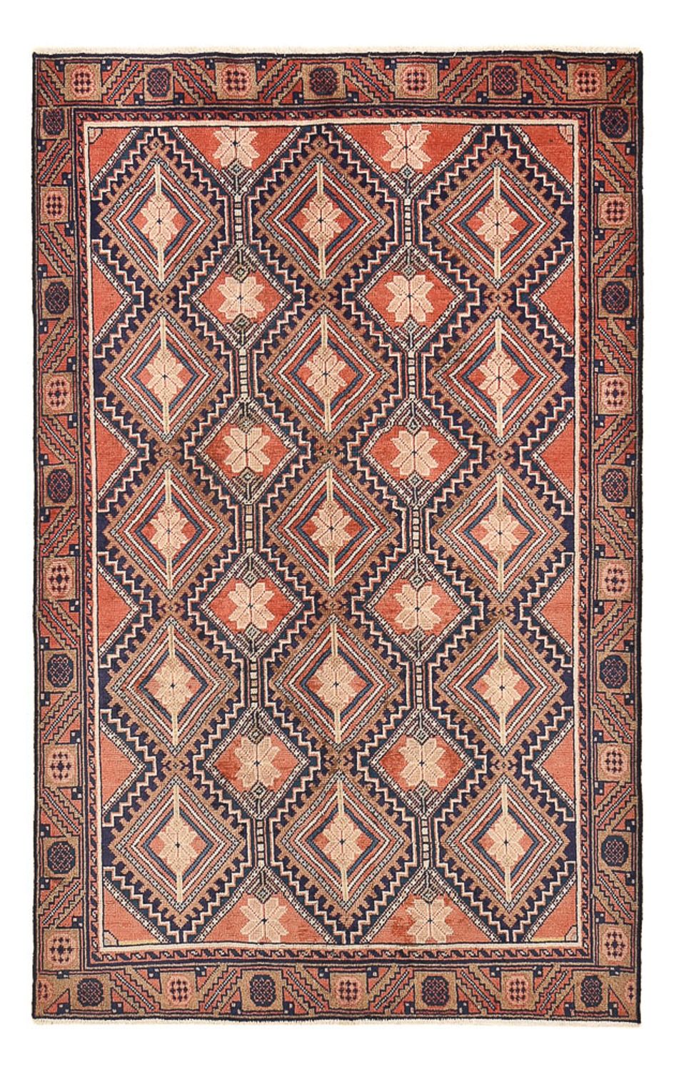Perserteppich - Nomadic - 195 x 125 cm - mehrfarbig