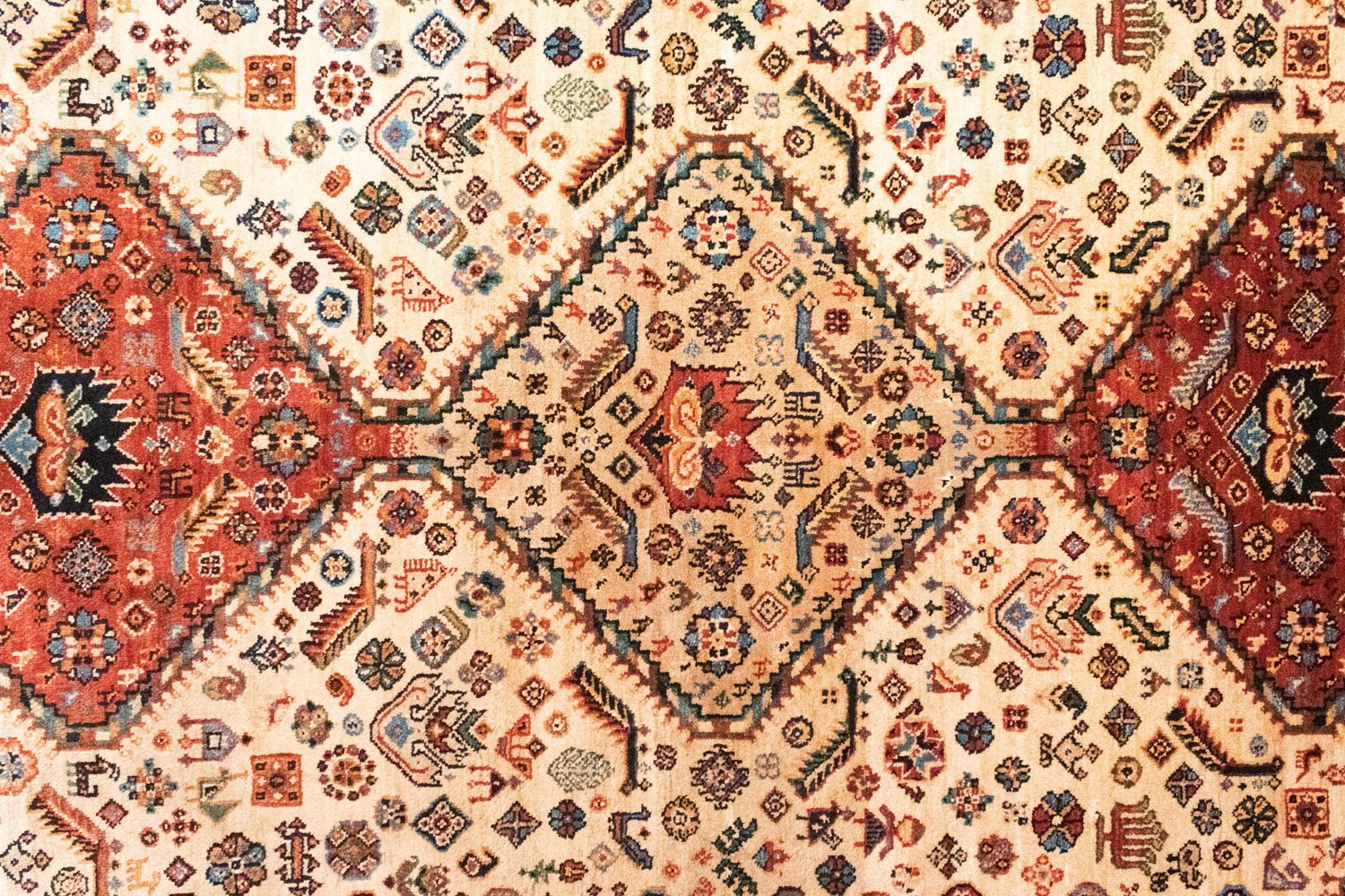 Perserteppich - Nomadic 203 x 145 cm - beige - Image 2