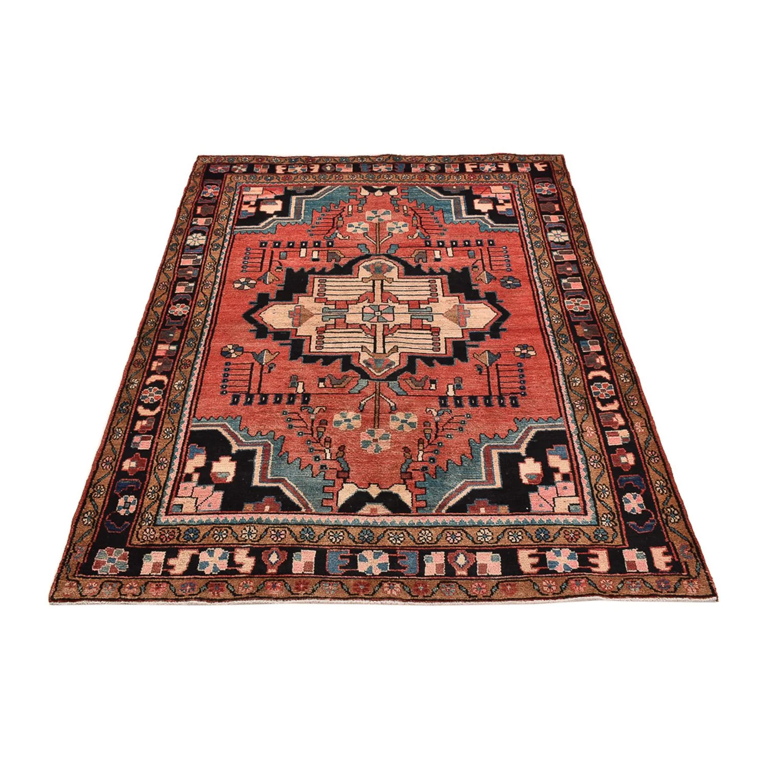 Perserteppich - Nomadic - 210 x 158 cm - hellrot - Image 5