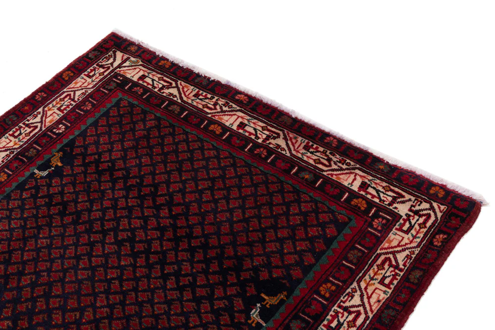 Perserteppich - Nomadic - 215 x 138 cm - dunkelrot - Image 4