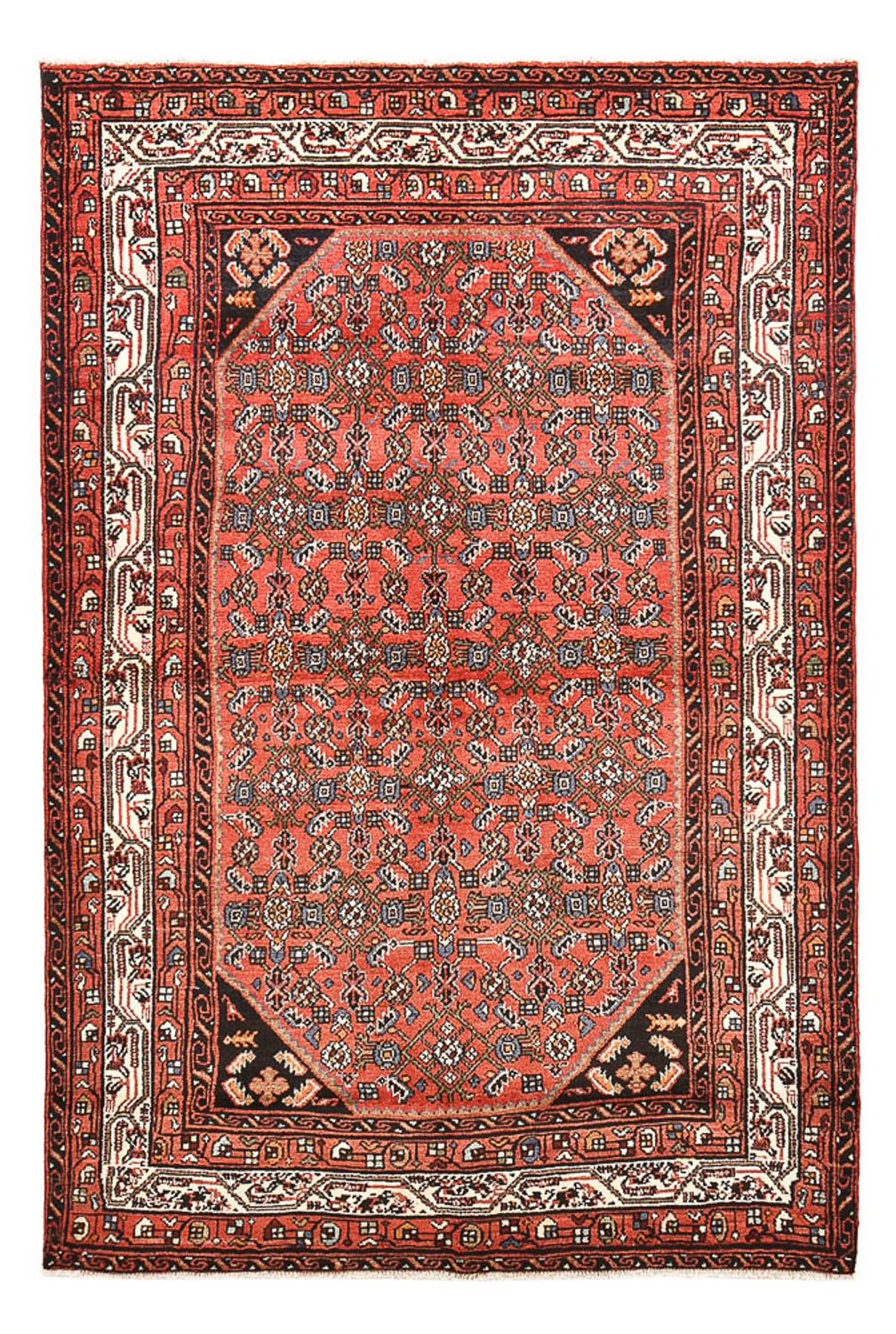 Perserteppich - Nomadic - 227 x 150 cm - hellrot