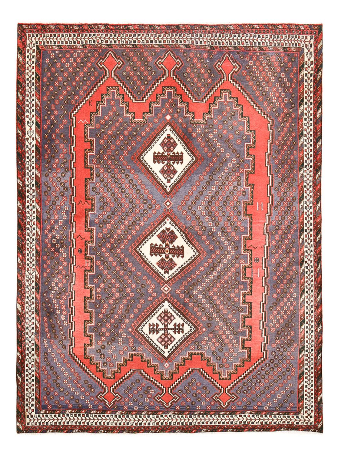 Perserteppich - Nomadic - 241 x 180 cm - rost