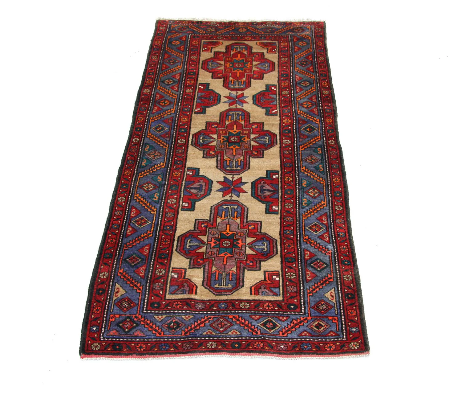 Perserteppich - Nomadic 245 x 120 cm - blau