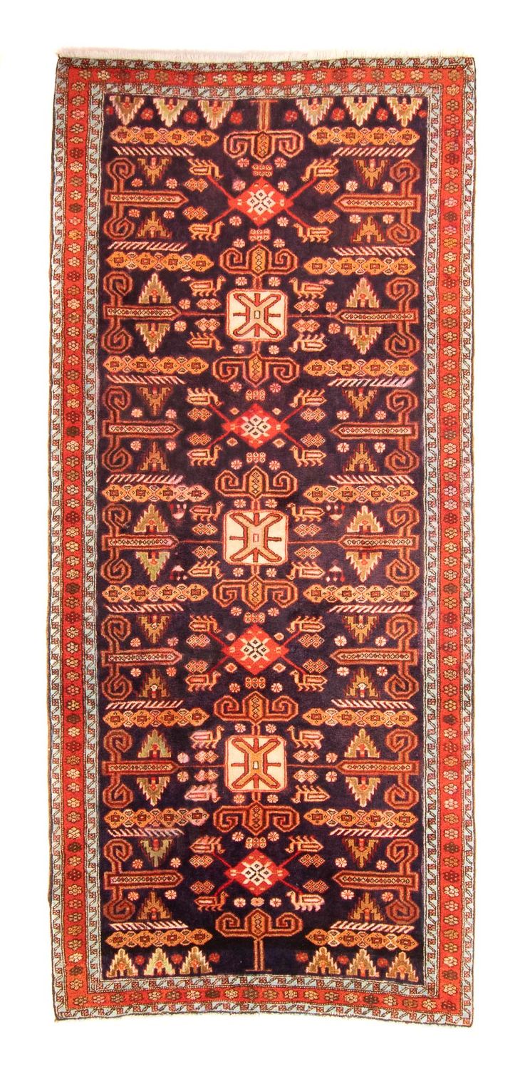 Perserteppich - Nomadic 280 x 130 cm - dunkelblau
