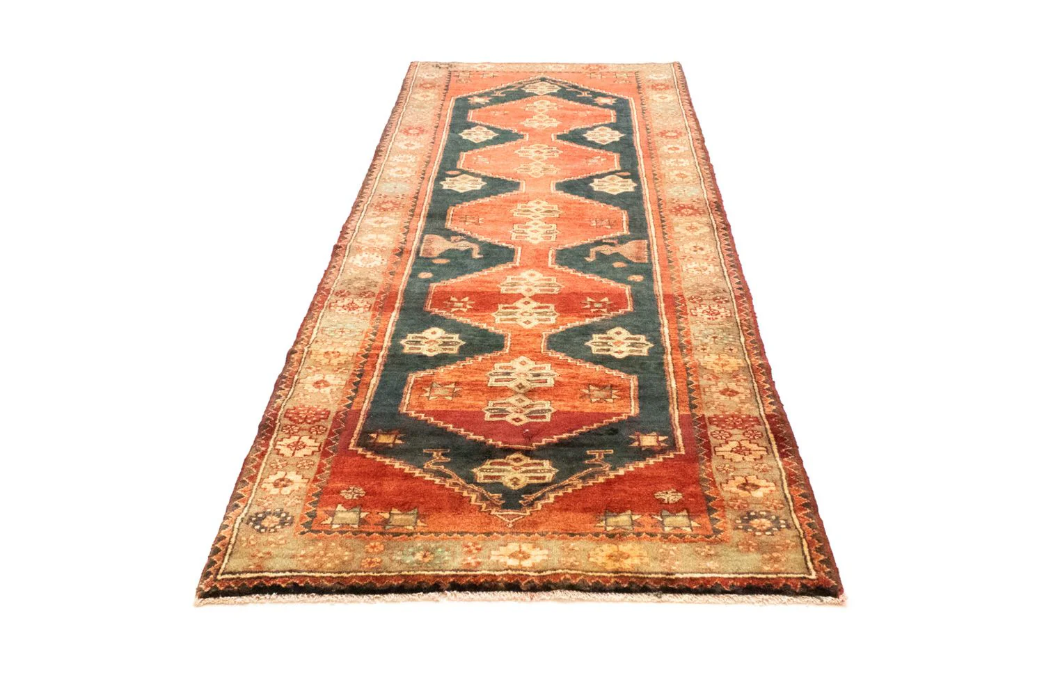 Perserteppich - Nomadic 286 x 107 cm - orange - Image 5