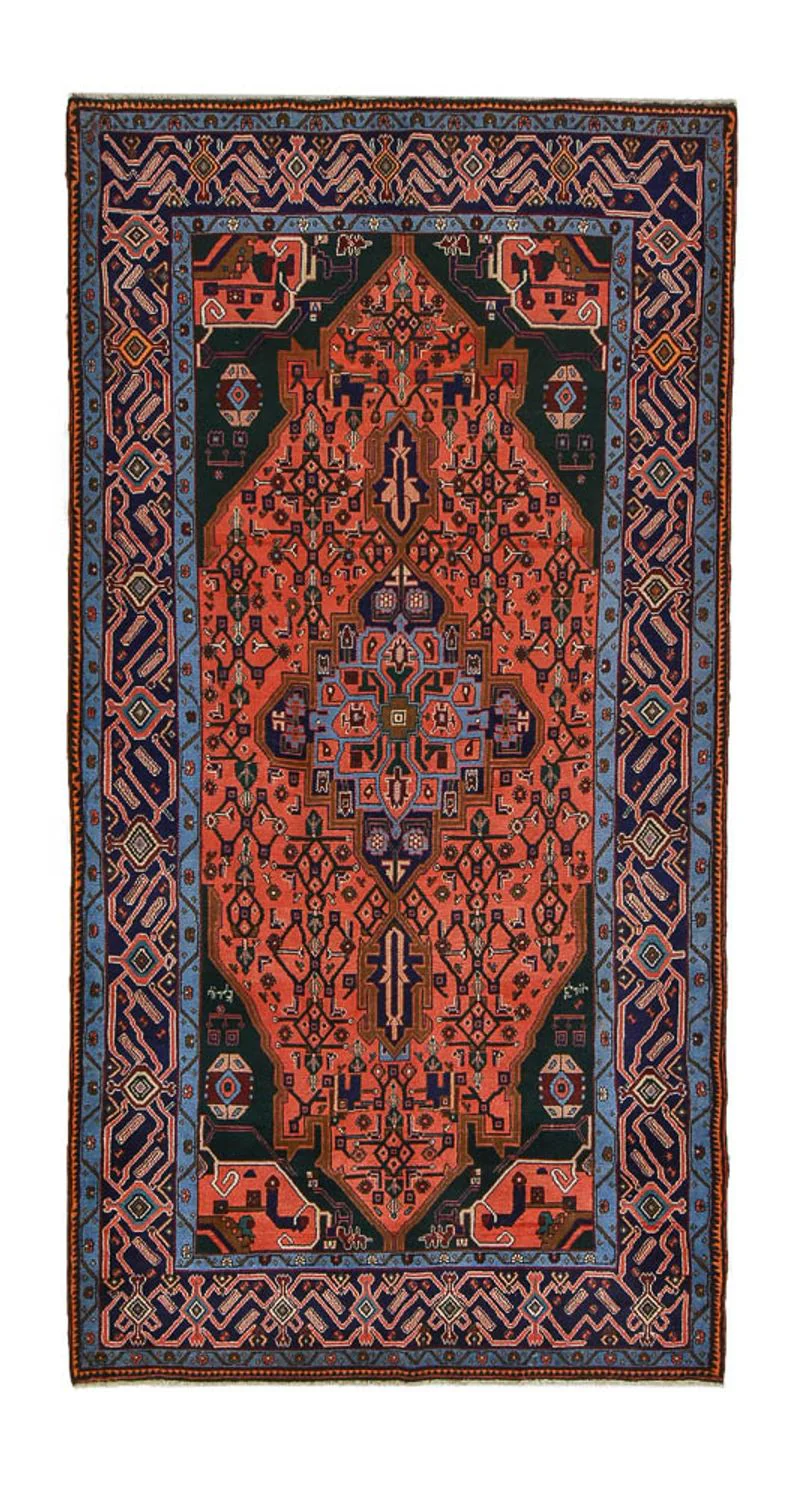 Perserteppich - Nomadic - 286 x 150 cm - hellrot