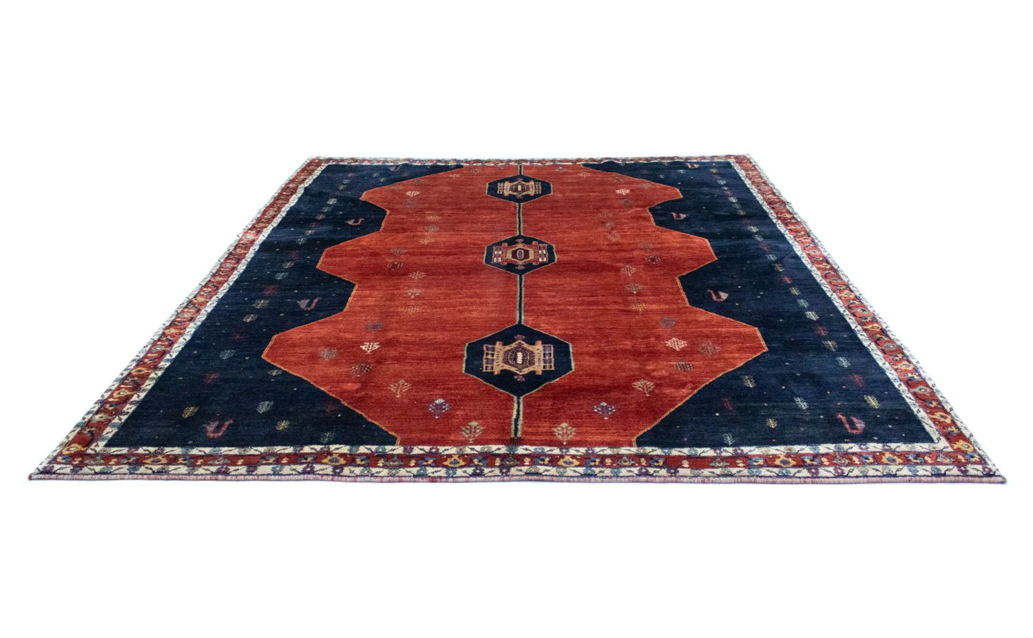 Perserteppich - Nomadic 292 x 259 cm - blau - Image 4