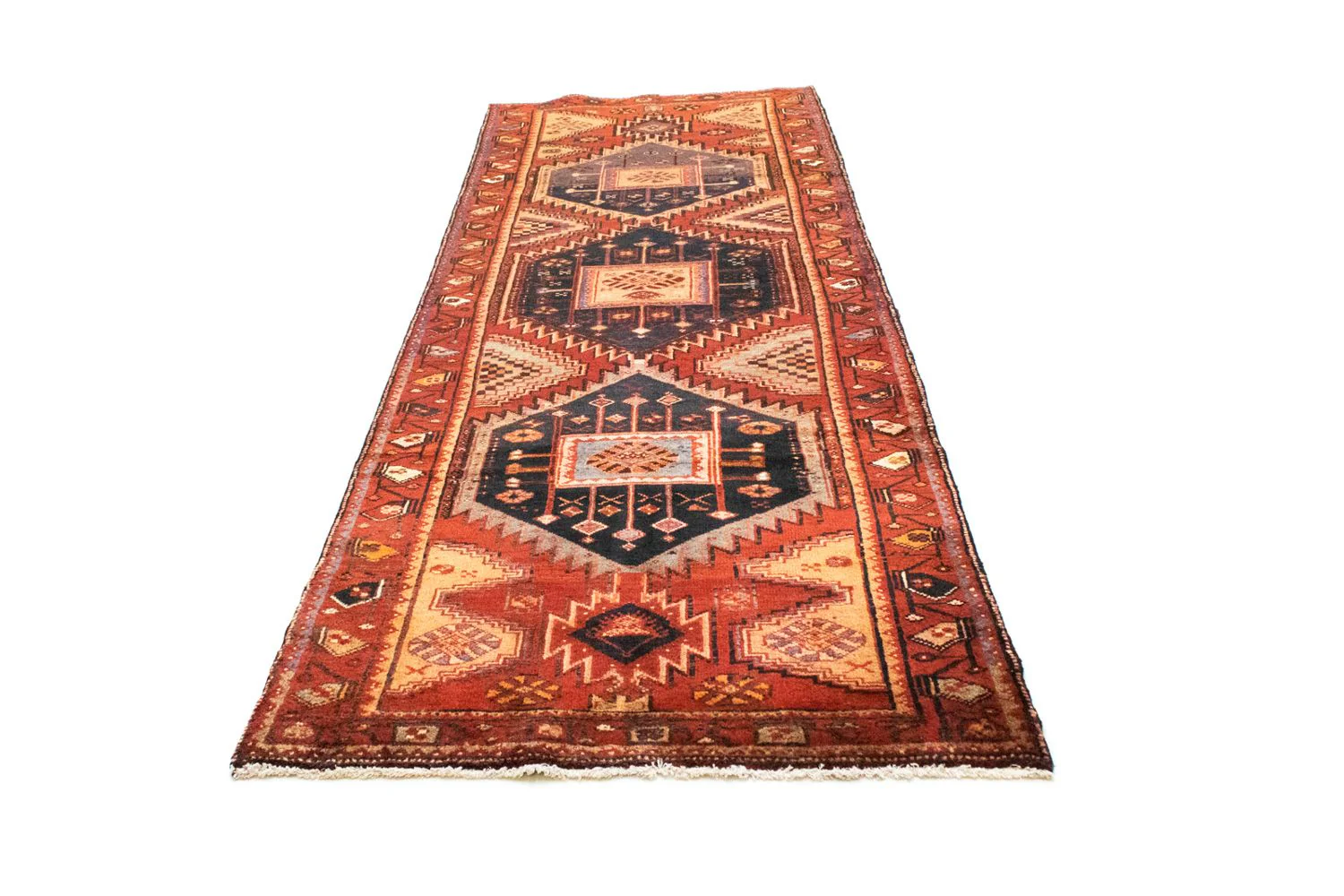 Perserteppich - Nomadic 300 x 108 cm - blau - Image 5