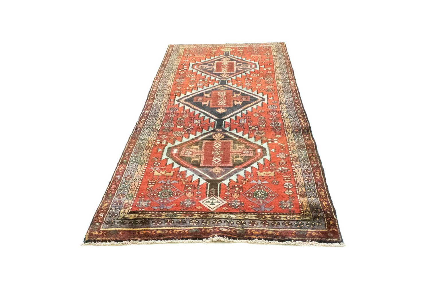 Perserteppich - Nomadic 300 x 114 cm - orange - Image 5