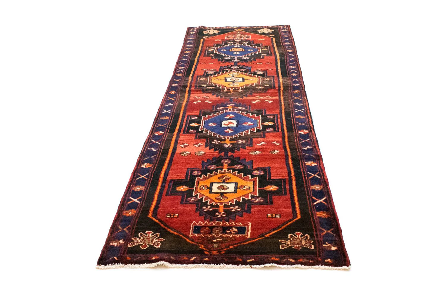 Perserteppich - Nomadic 302 x 104 cm - blau - Image 5