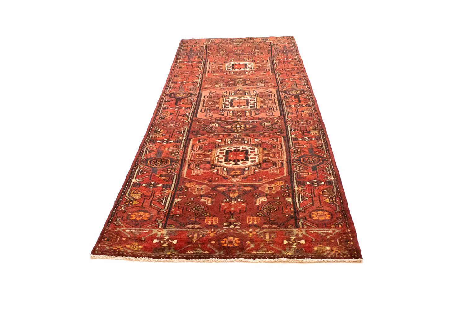 Perserteppich - Nomadic 302 x 112 cm - orange - Image 5