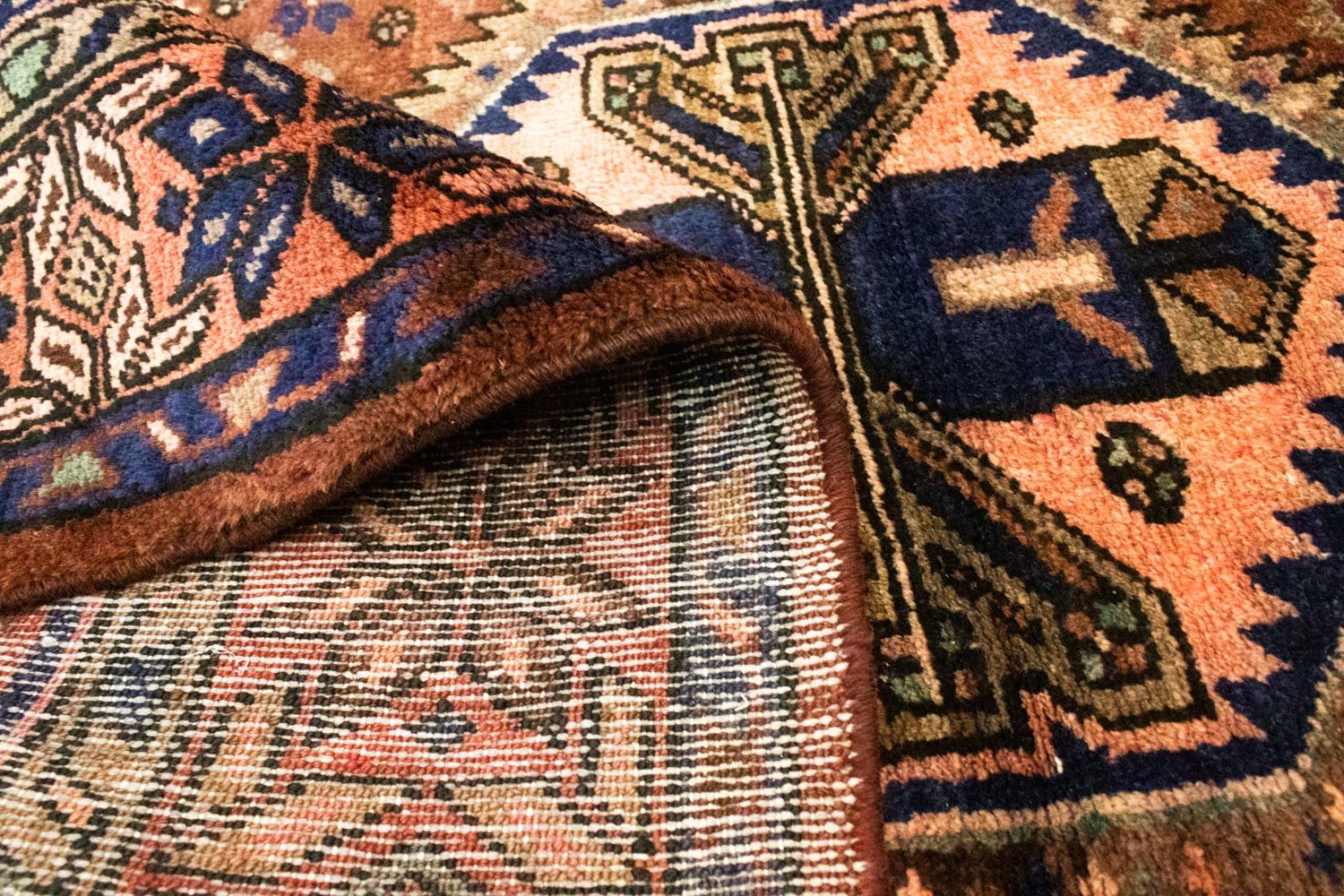 Perserteppich - Nomadic 303 x 115 cm - blau - Image 4