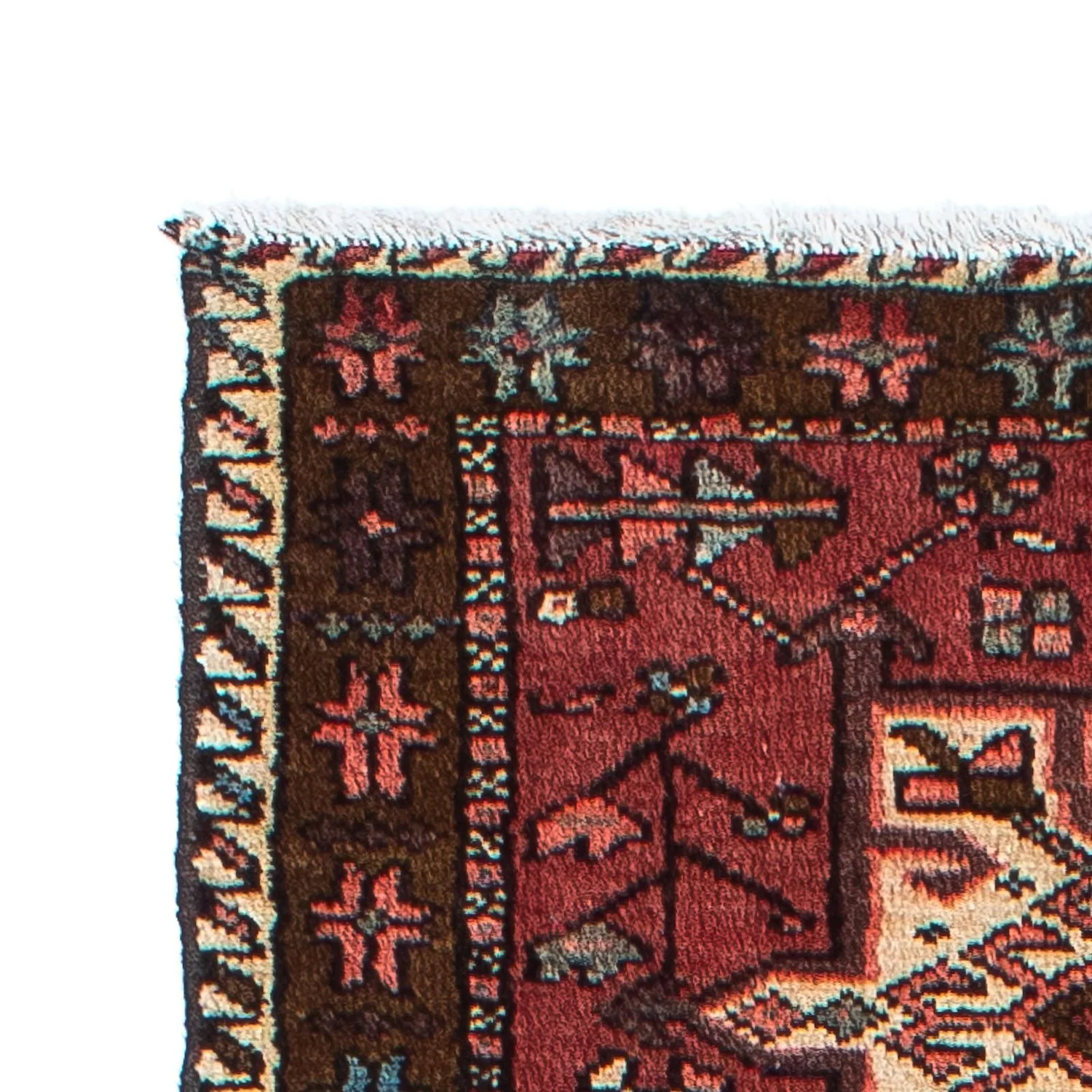 Perserteppich - Nomadic 304 x 85 cm - dunkelrot - Image 3