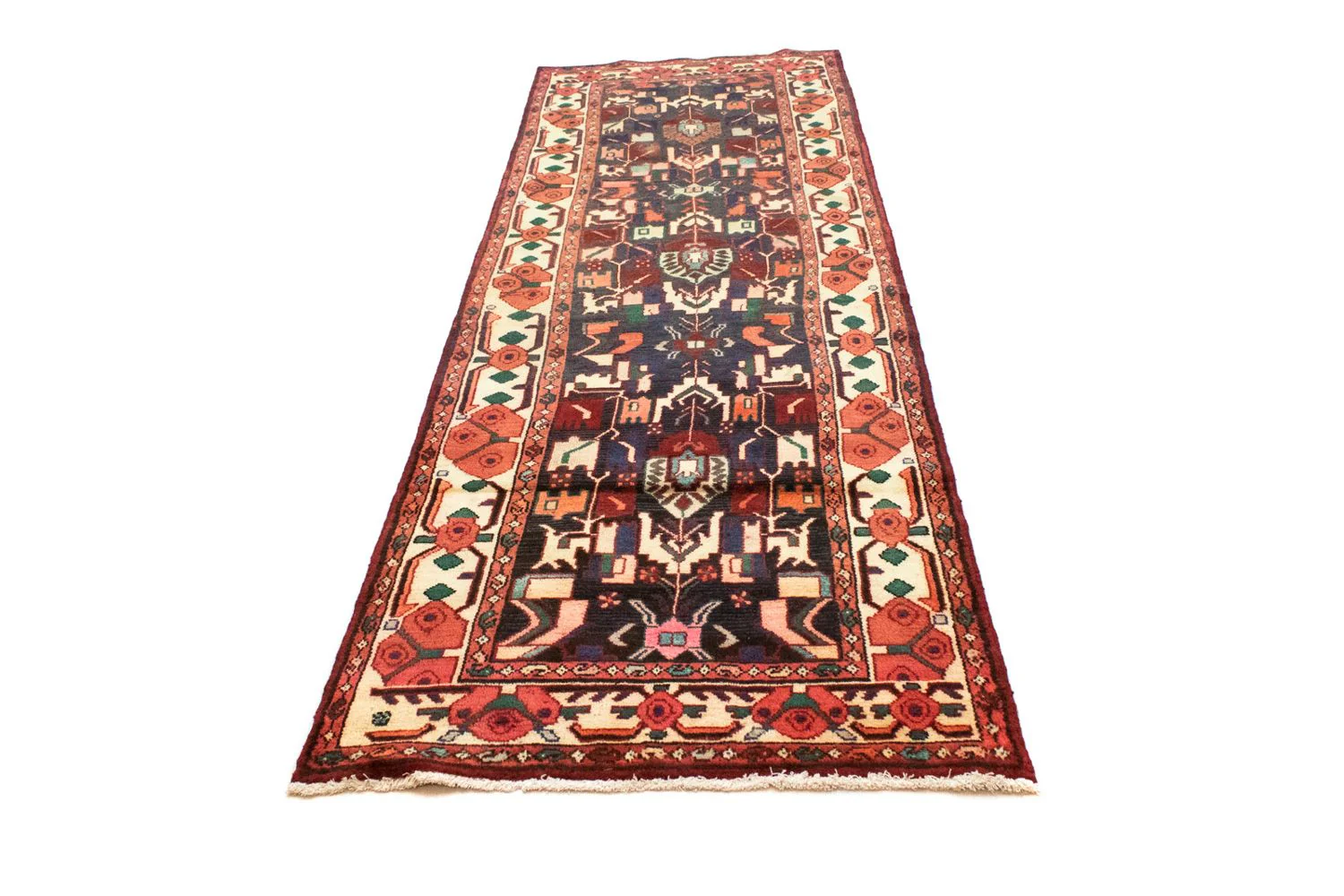 Perserteppich - Nomadic 307 x 96 cm - blau - Image 5