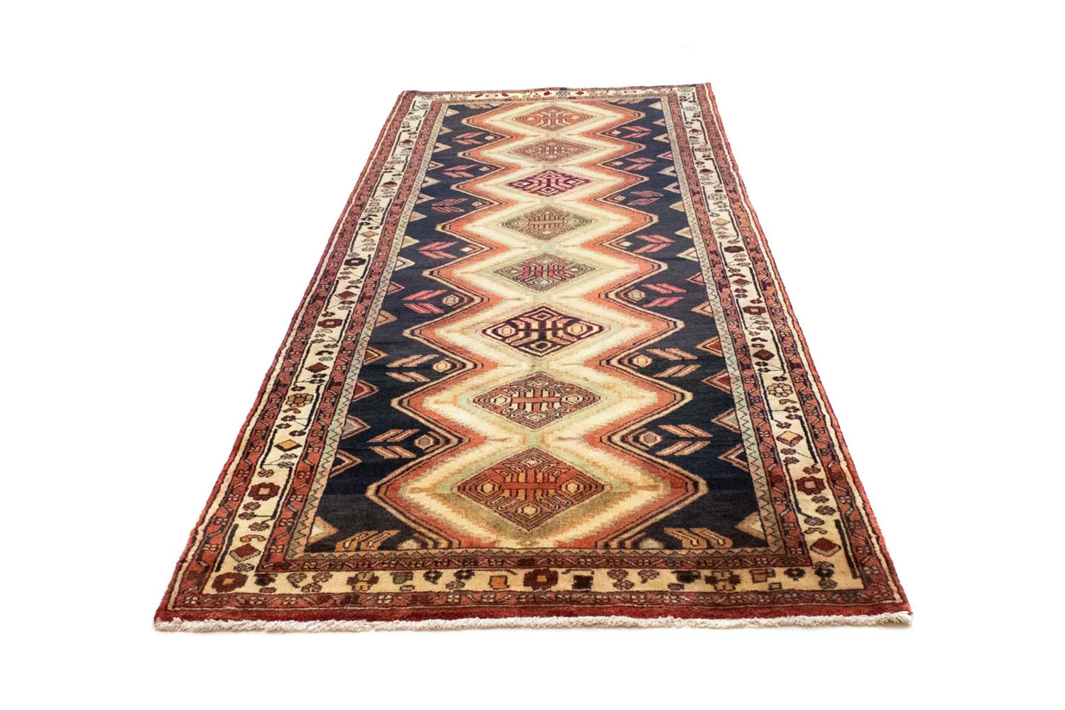 Perserteppich - Nomadic 312 x 125 cm - blau - Image 5