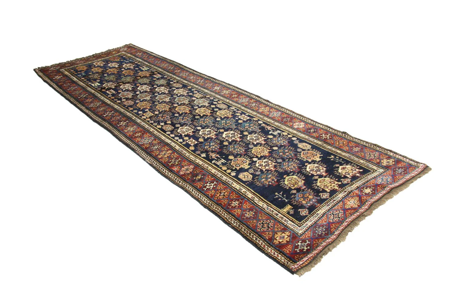 Perserteppich - Nomadic 331 x 113 cm - blau - Image 3