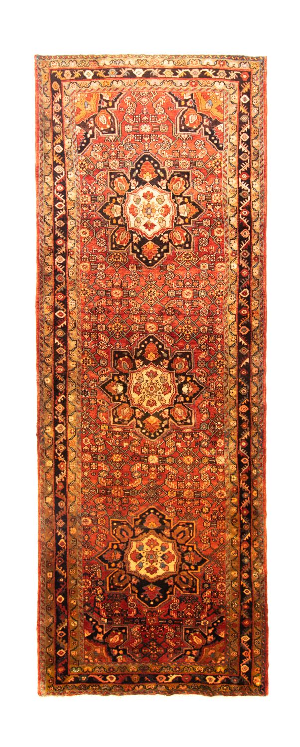 Perserteppich - Nomadic 352 x 119 cm - blau
