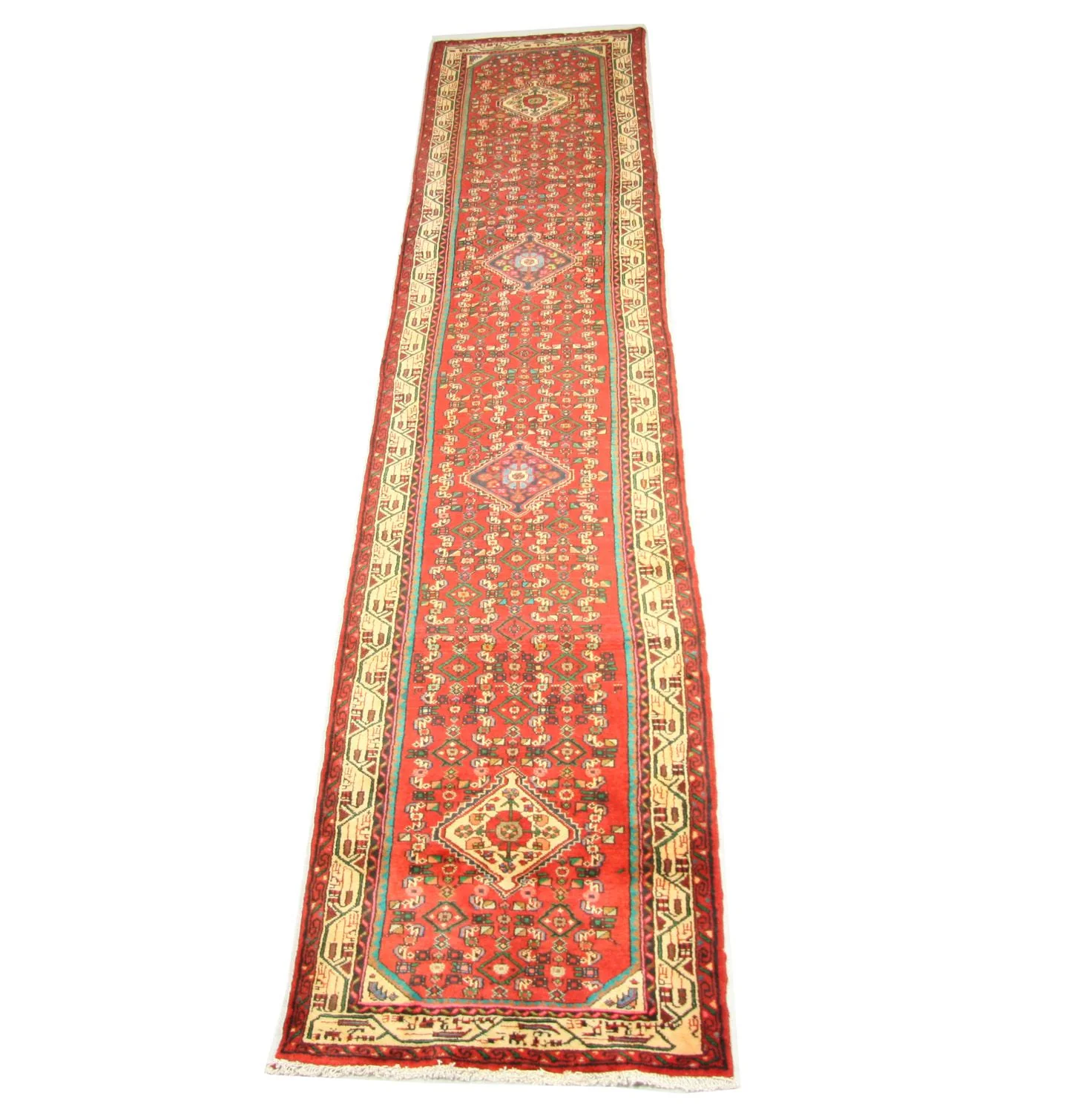 Perserteppich - Nomadic 367 x 80 cm - rot