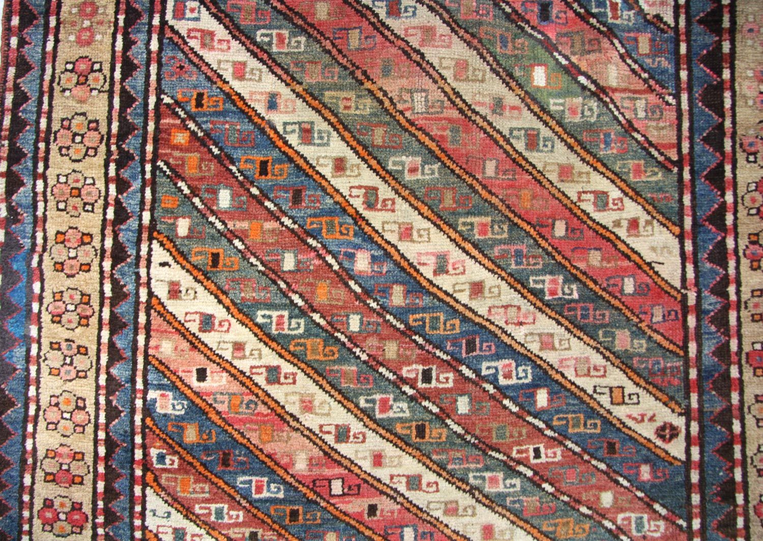 Perserteppich - Nomadic 373 x 120 cm - blau - Image 2