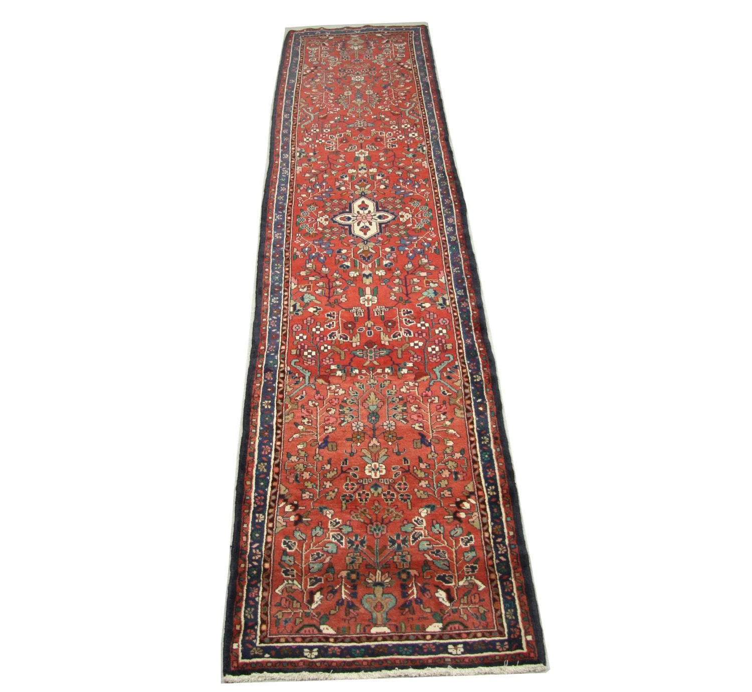 Perserteppich - Nomadic 385 x 89 cm - rot