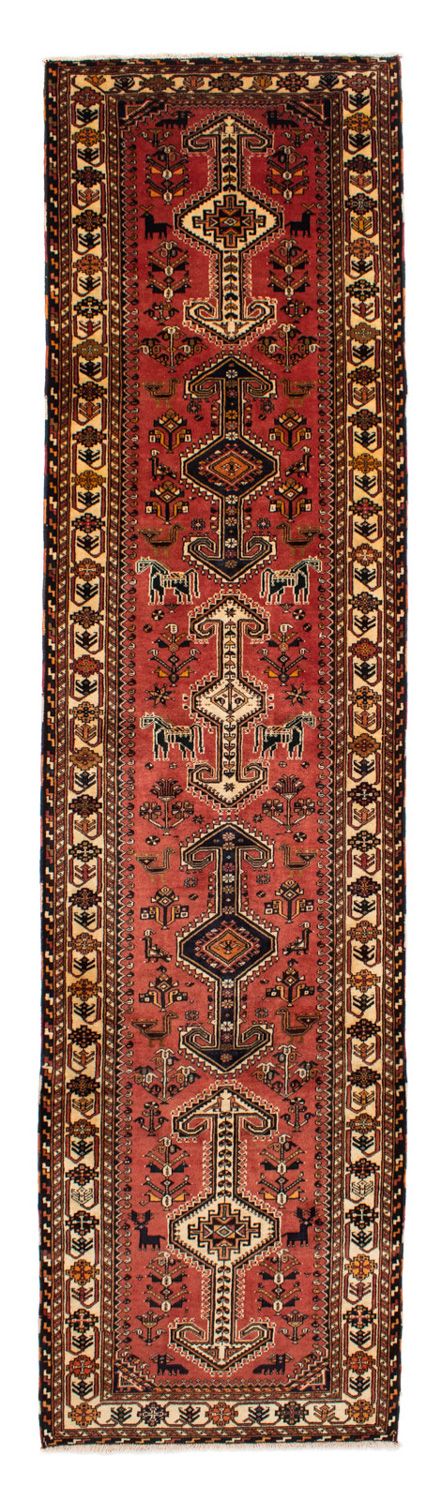 Perserteppich - Nomadic 400 x 100 cm - hellrot