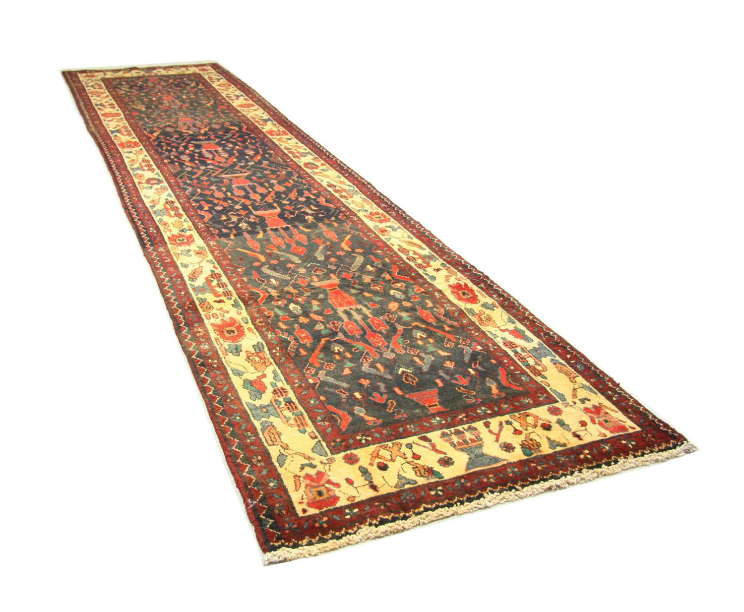 Perserteppich - Nomadic 410 x 104 cm - blau - Image 3