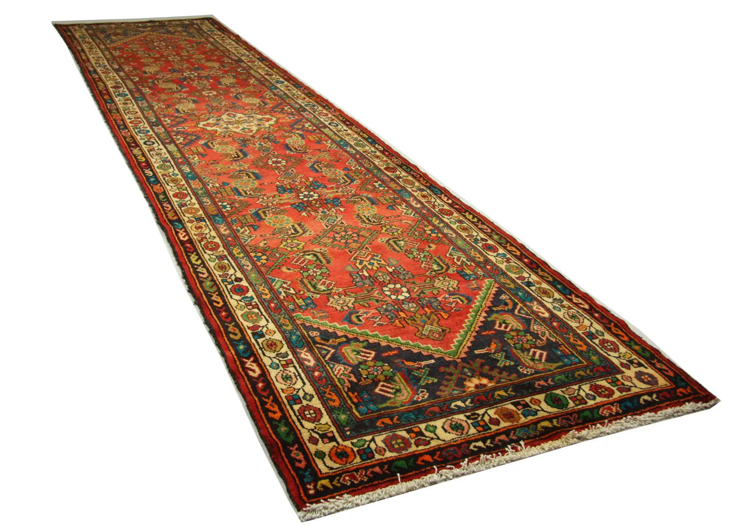 Perserteppich - Nomadic 426 x 107 cm - orange - Image 3