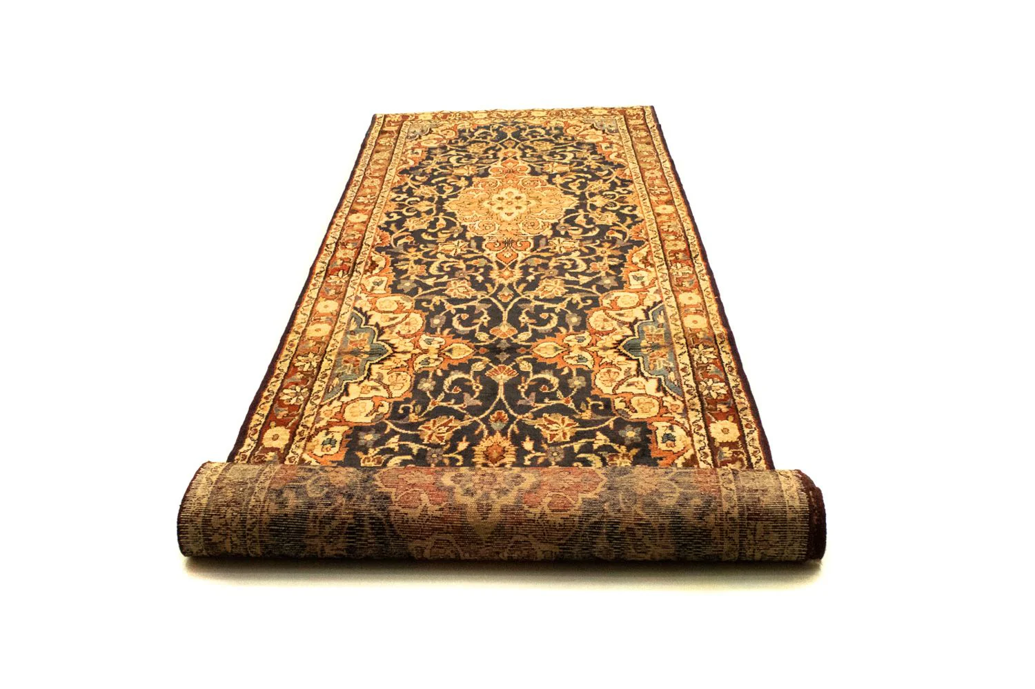 Perserteppich - Nomadic 428 x 110 cm - blau - Image 5