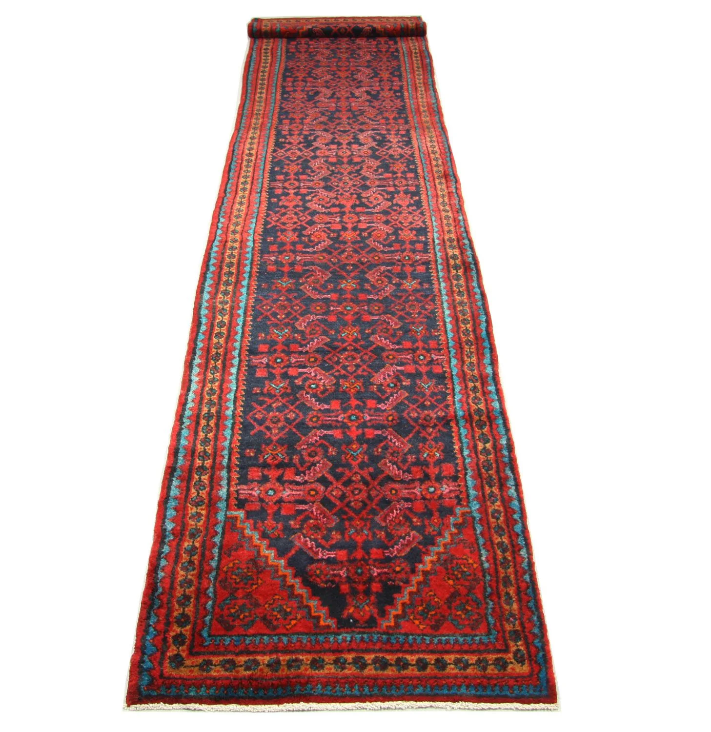 Perserteppich - Nomadic 497 x 107 cm - blau