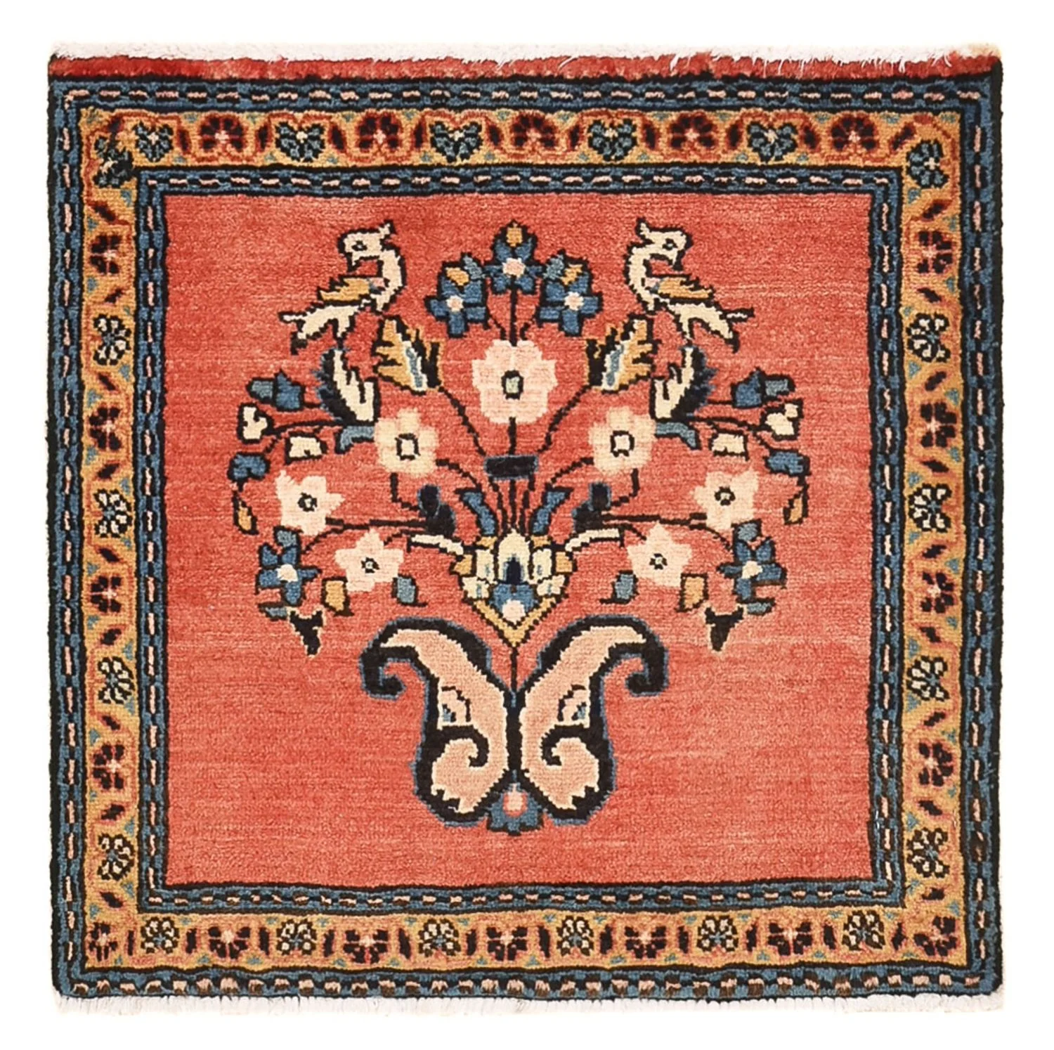 Perserteppich - Nomadic - 50 x 49 cm - rot