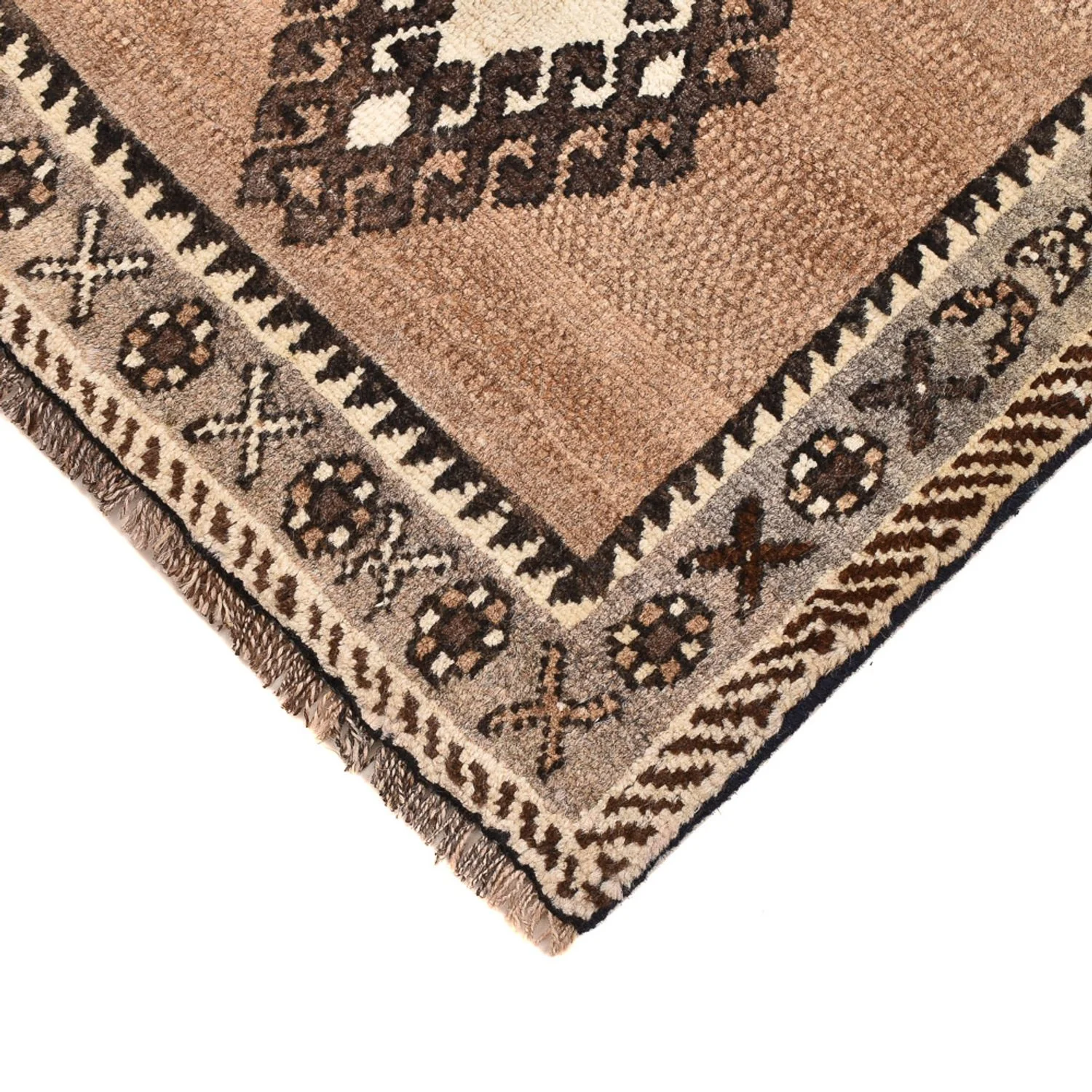 Perserteppich - Nomadic - 56 x 53 cm - hellbeige - Image 2