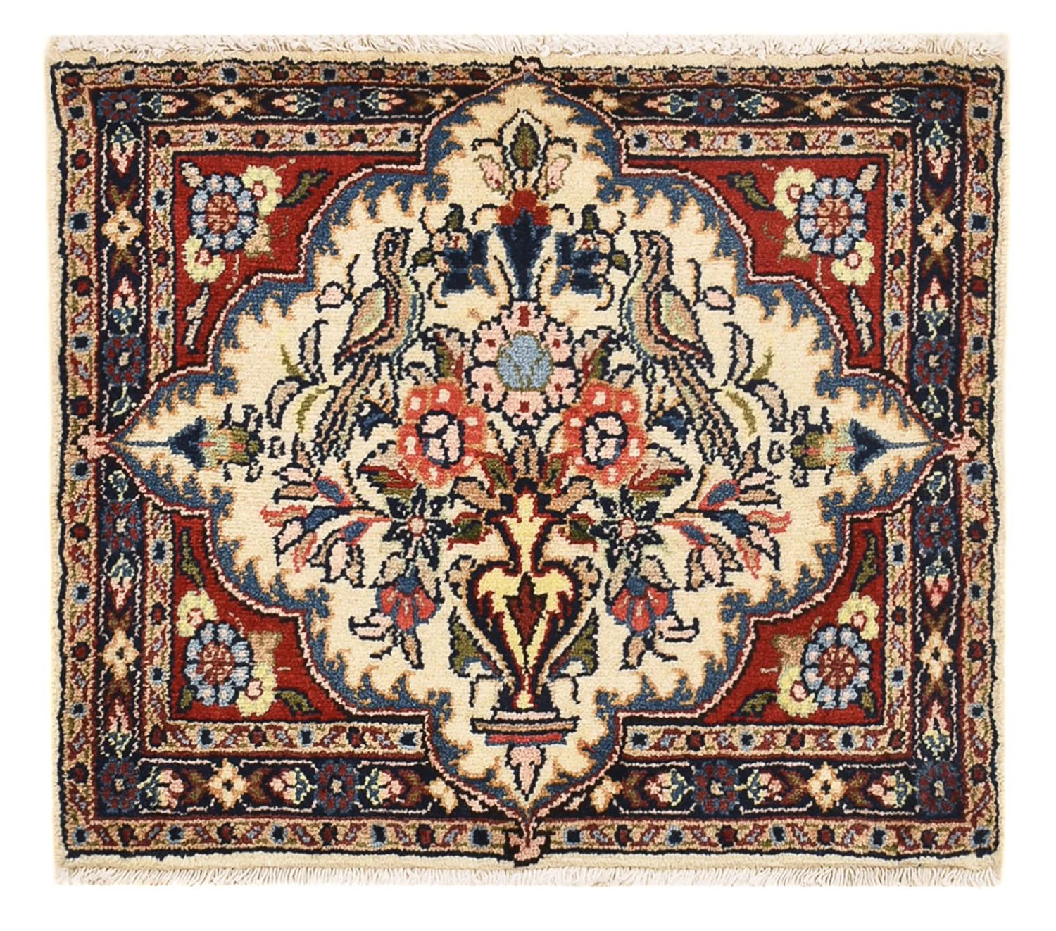 Perserteppich - Nomadic - 61 x 52 cm - mehrfarbig