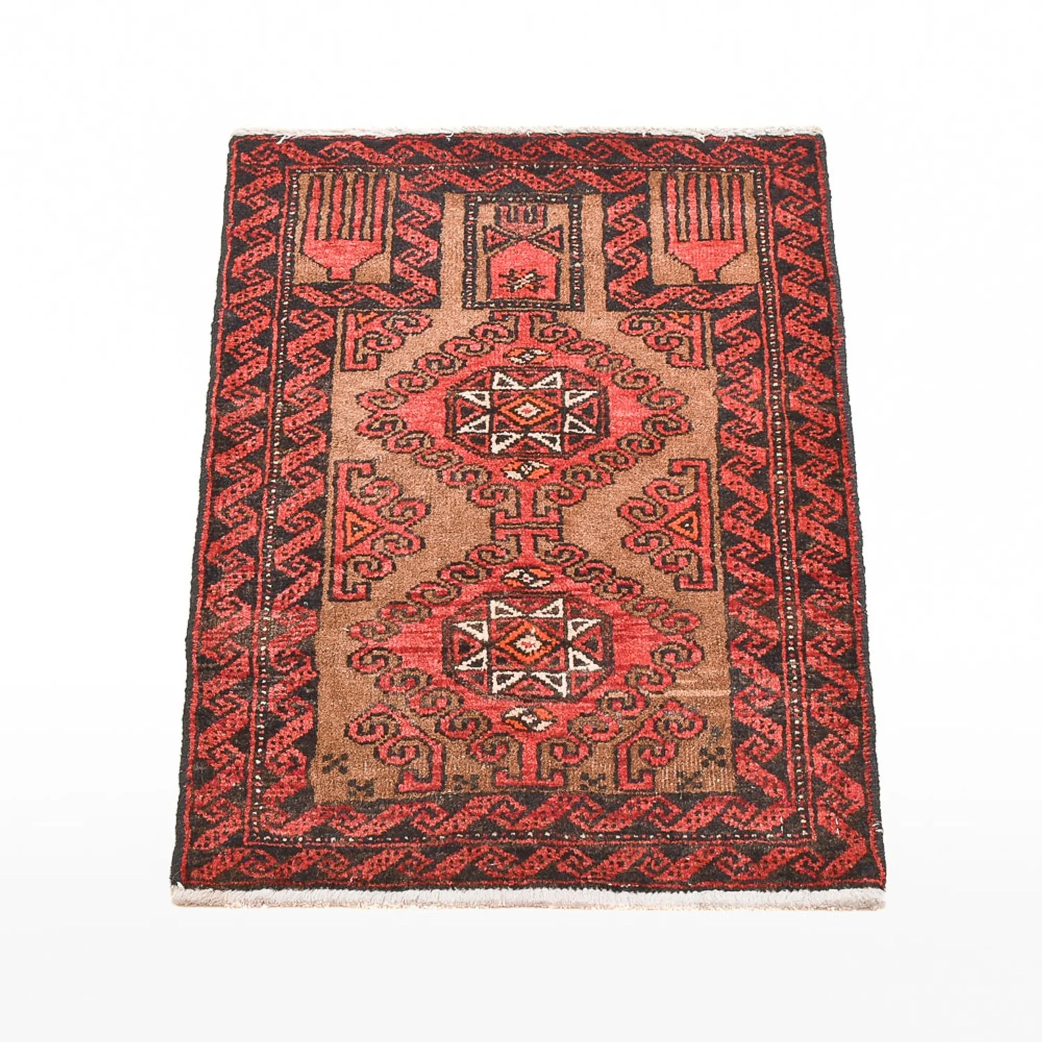 Perserteppich - Nomadic - 70 x 49 cm - rot - Image 4