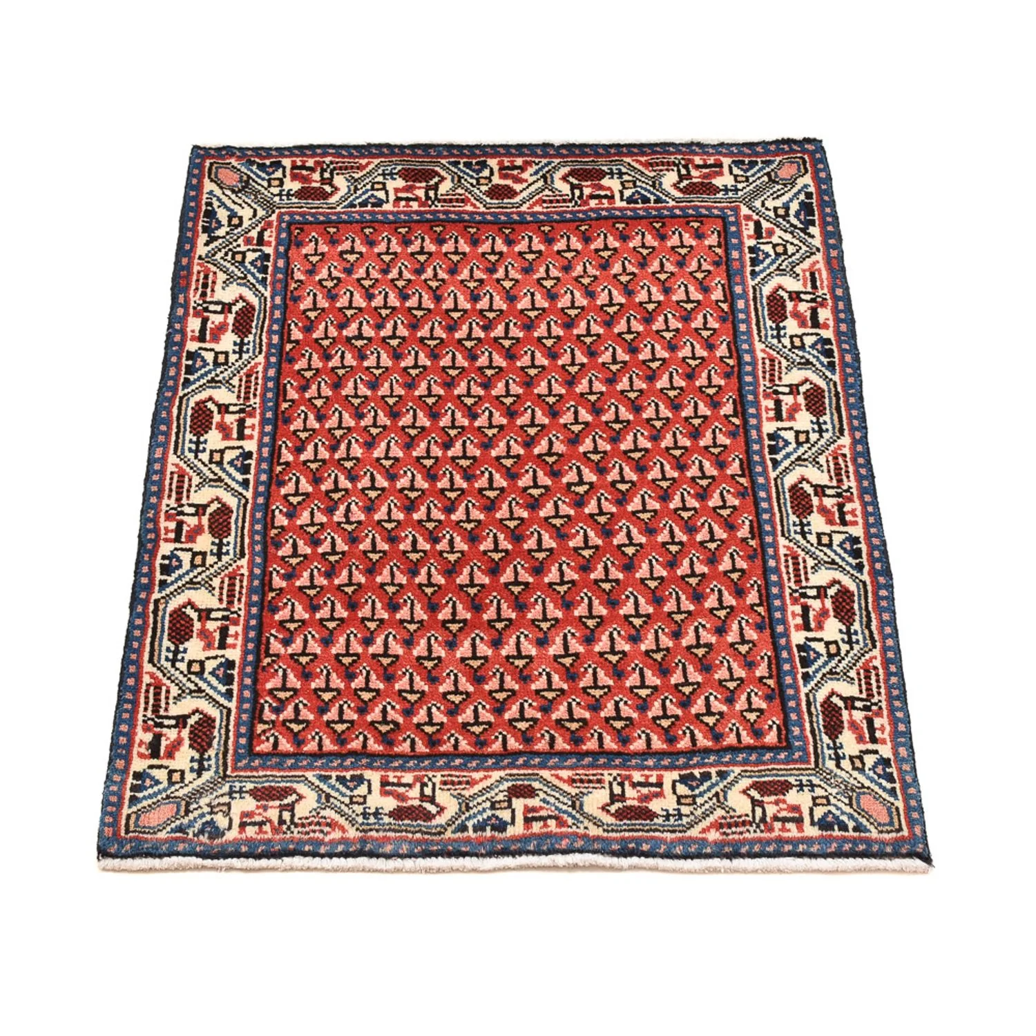 Perserteppich - Nomadic - 70 x 60 cm - rot - Image 4