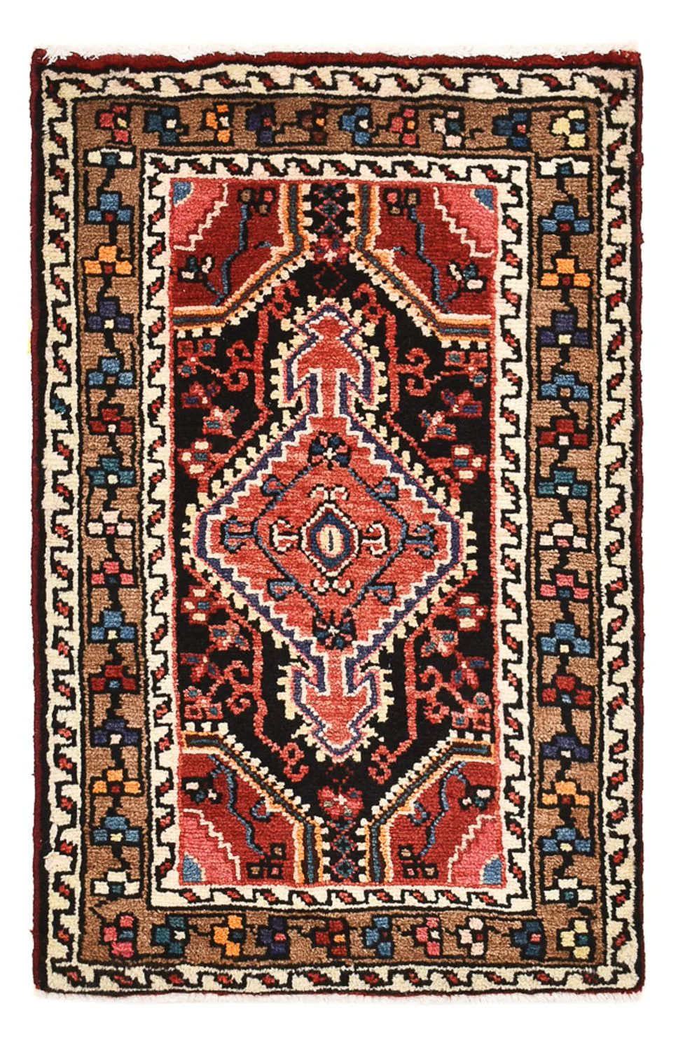 Perserteppich - Nomadic - 83 x 52 cm - hellrot