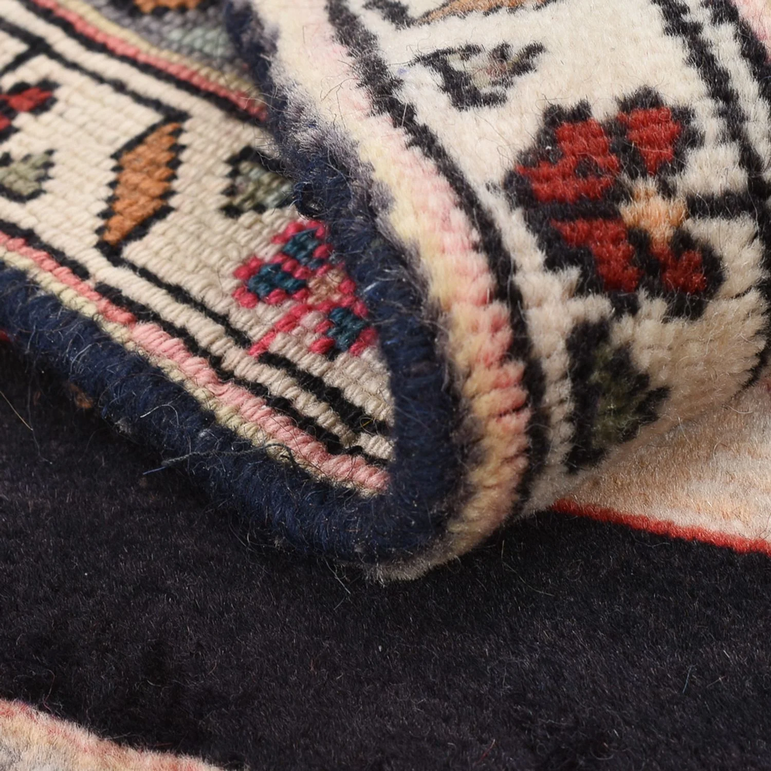 Perserteppich - Nomadic - 85 x 68 cm - dunkelblau - Image 4