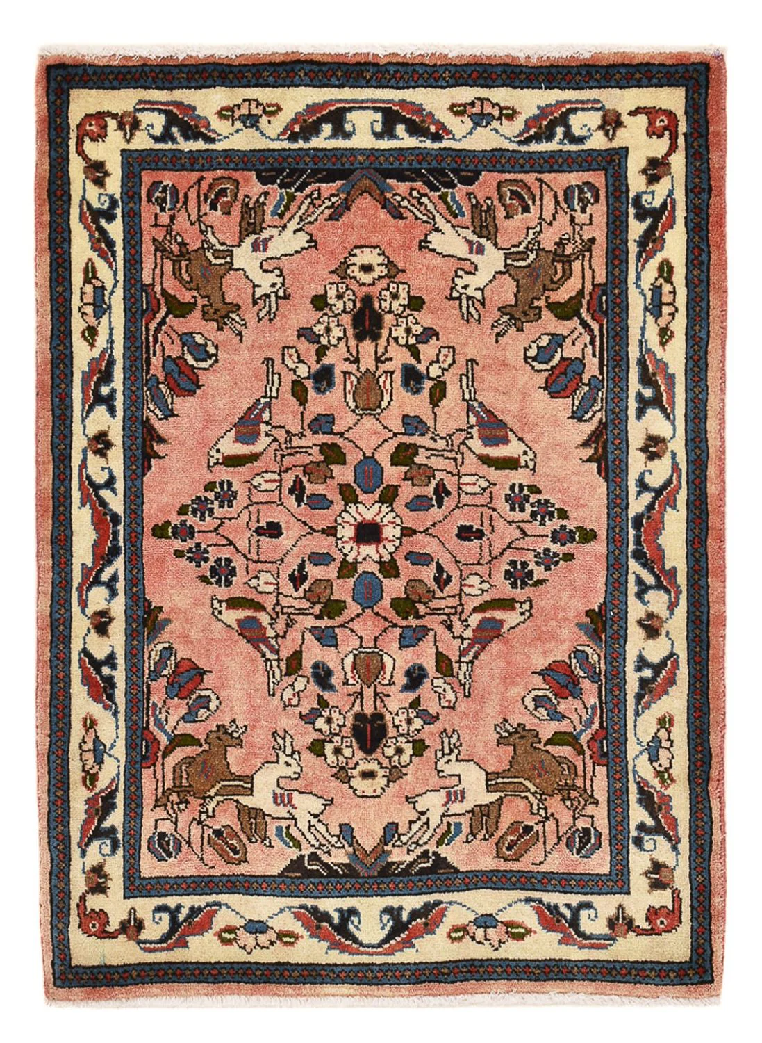 Perserteppich - Nomadic - 90 x 70 cm - hellrot