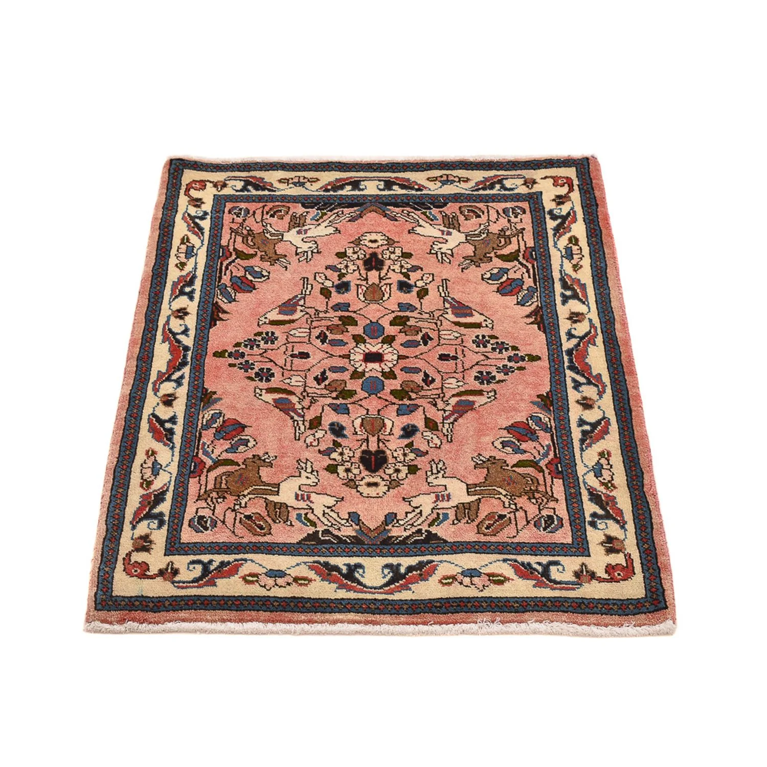 Perserteppich - Nomadic - 90 x 70 cm - hellrot - Image 4