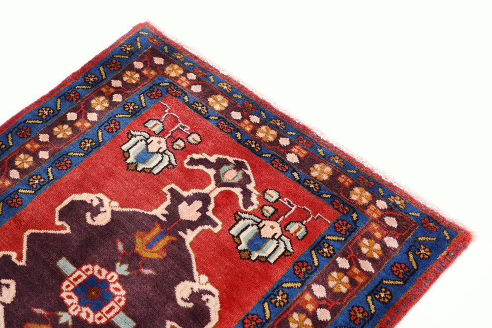 Perserteppich - Nomadic - 90 x 72 cm - mehrfarbig - Image 4