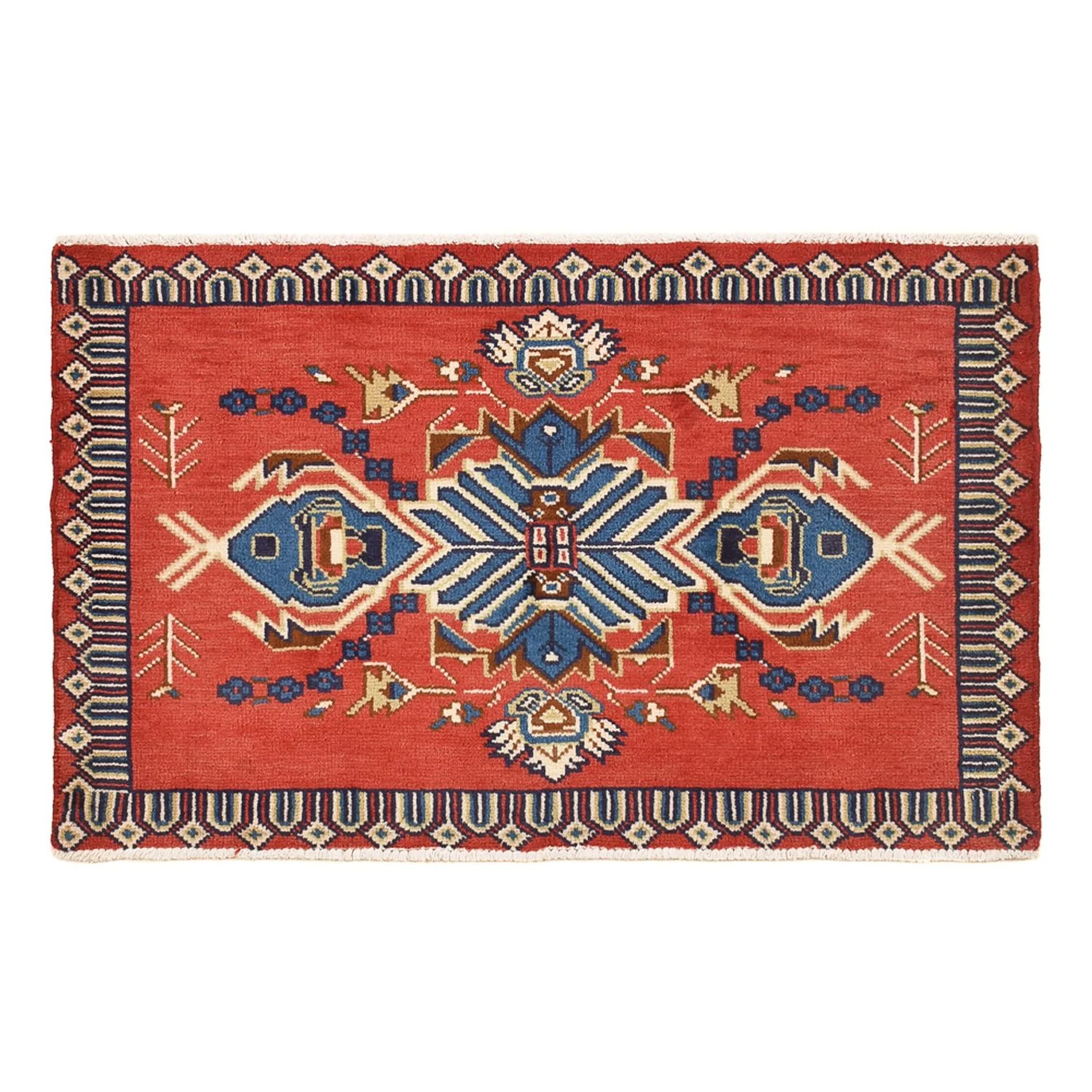 Perserteppich - Nomadic - 93 x 57 cm - rot