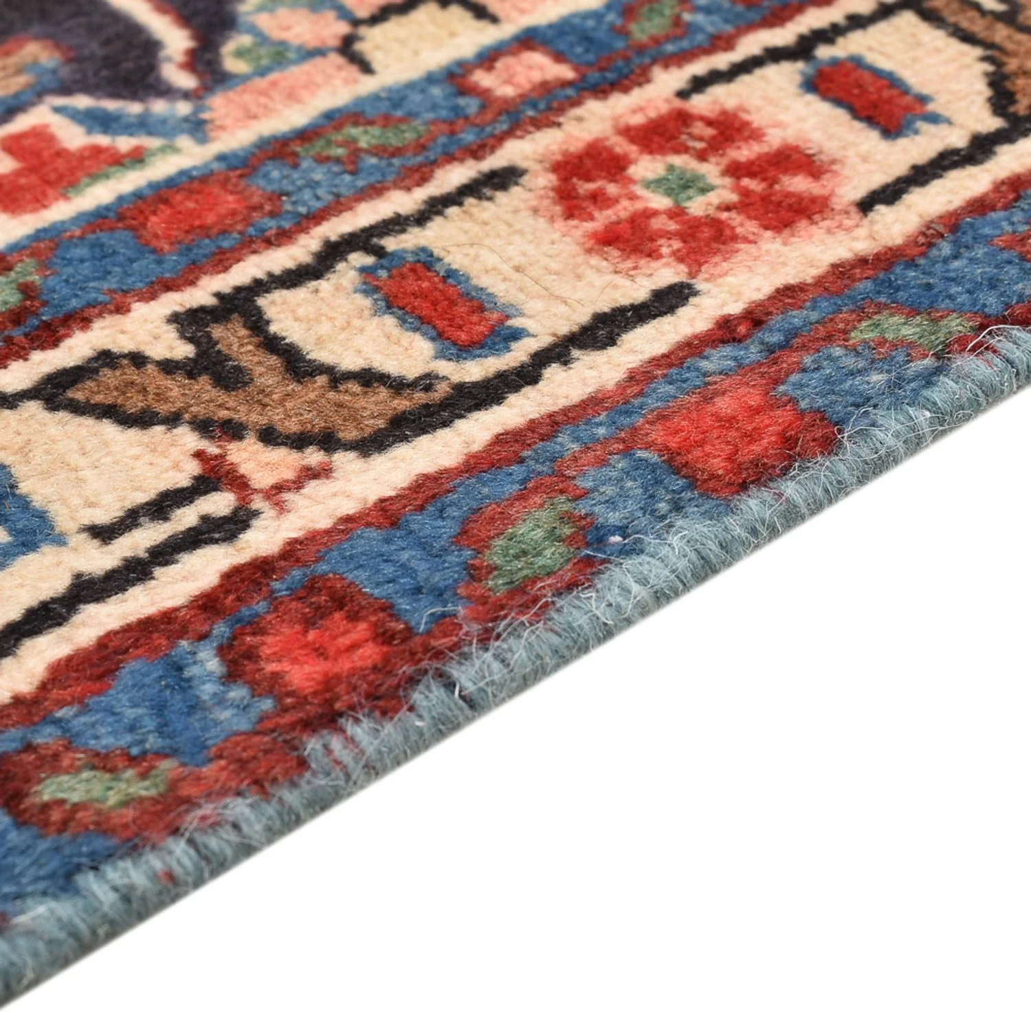 Perserteppich - Nomadic - 96 x 65 cm - dunkelblau - Image 3