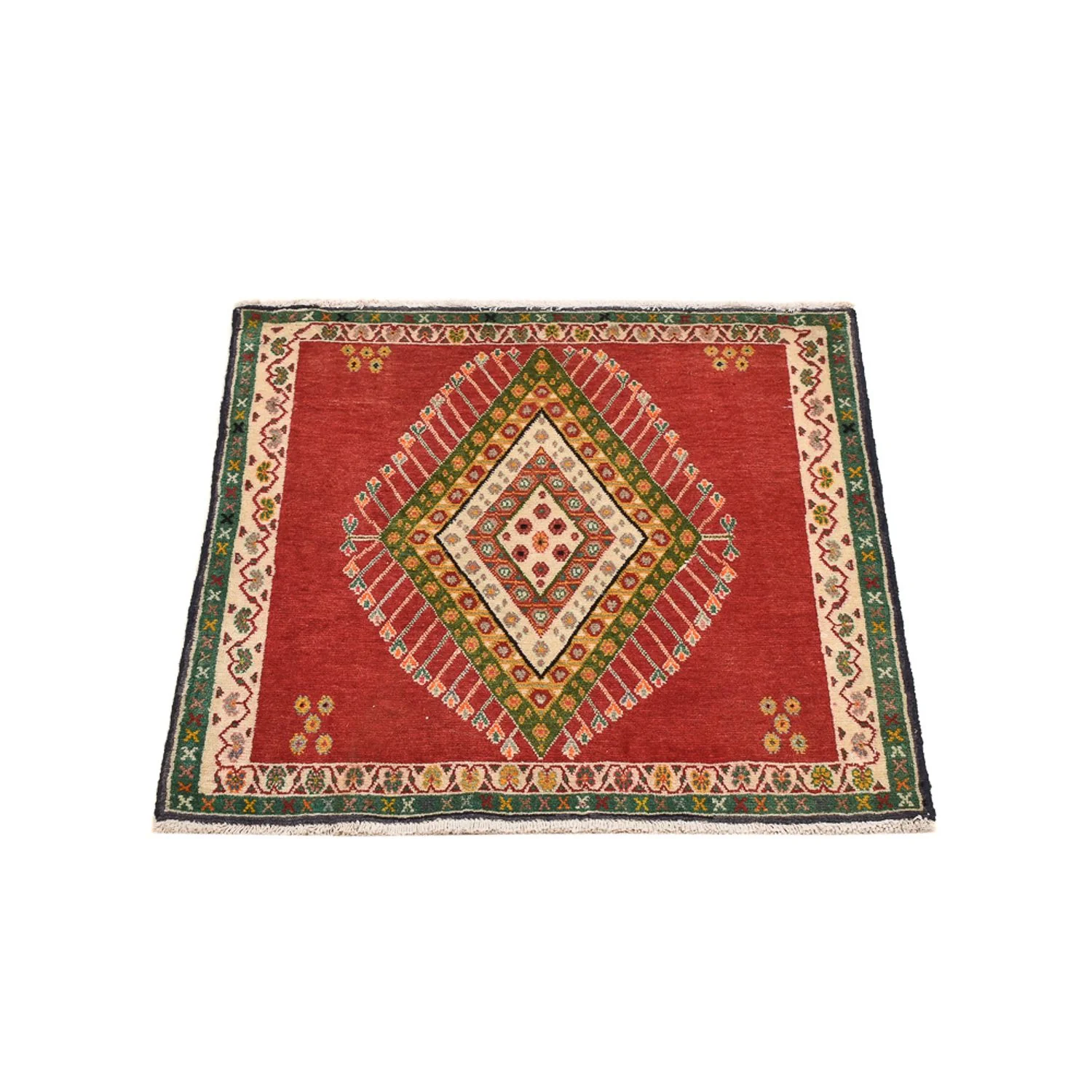 Perserteppich - Nomadic quadratisch - 65 x 65 cm - rot - Image 4