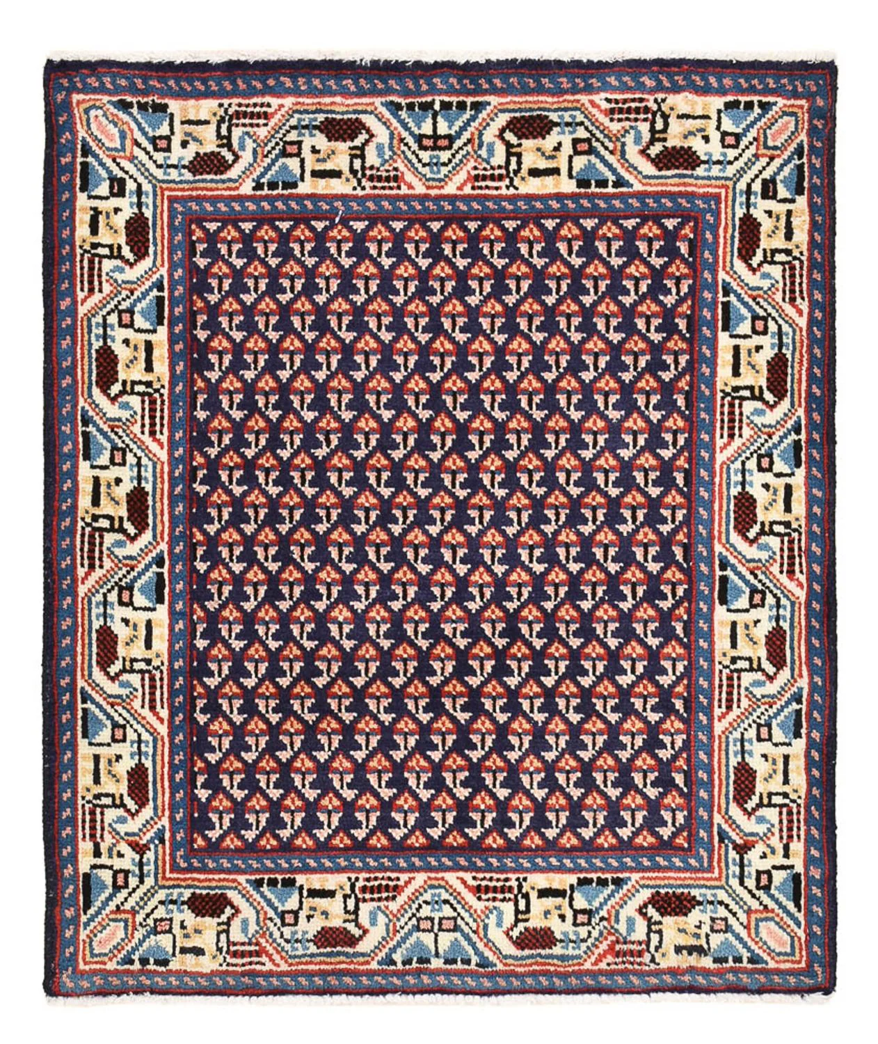 Perserteppich - Nomadic quadratisch - 73 x 61 cm - lila