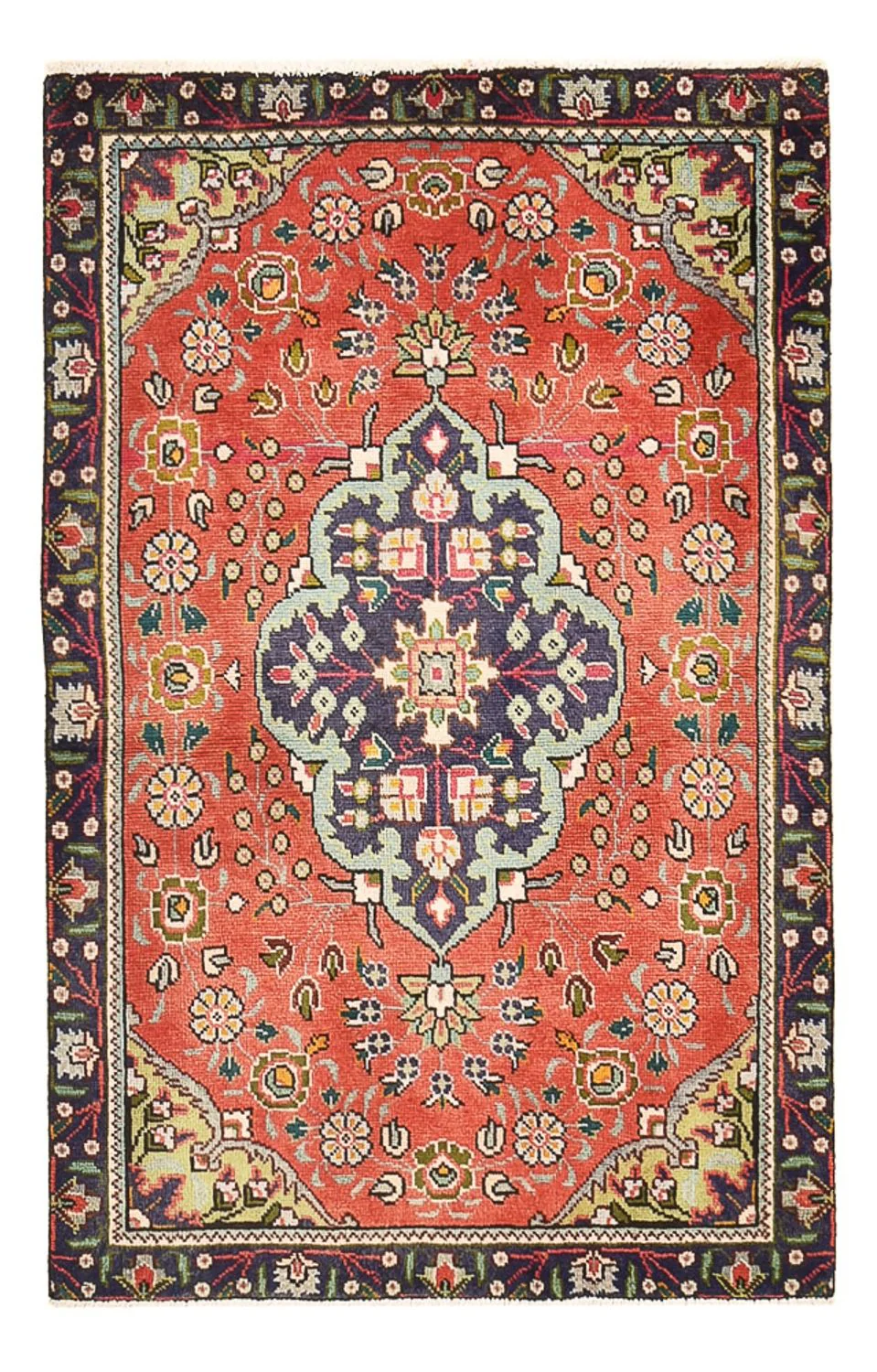 Perserteppich - Täbriz - 139 x 90 cm - hellrot