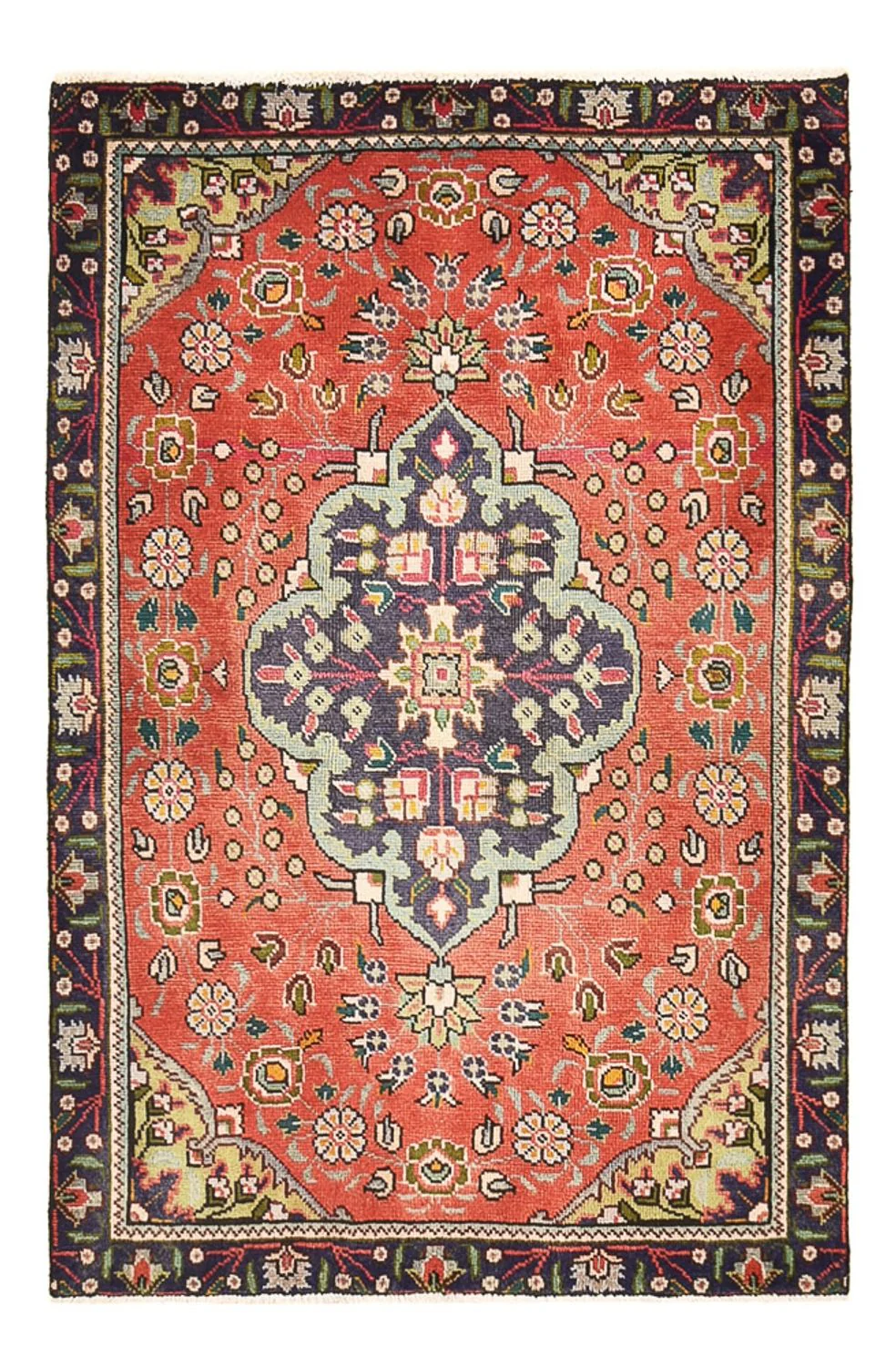 Perserteppich - Täbriz - 141 x 90 cm - hellrot