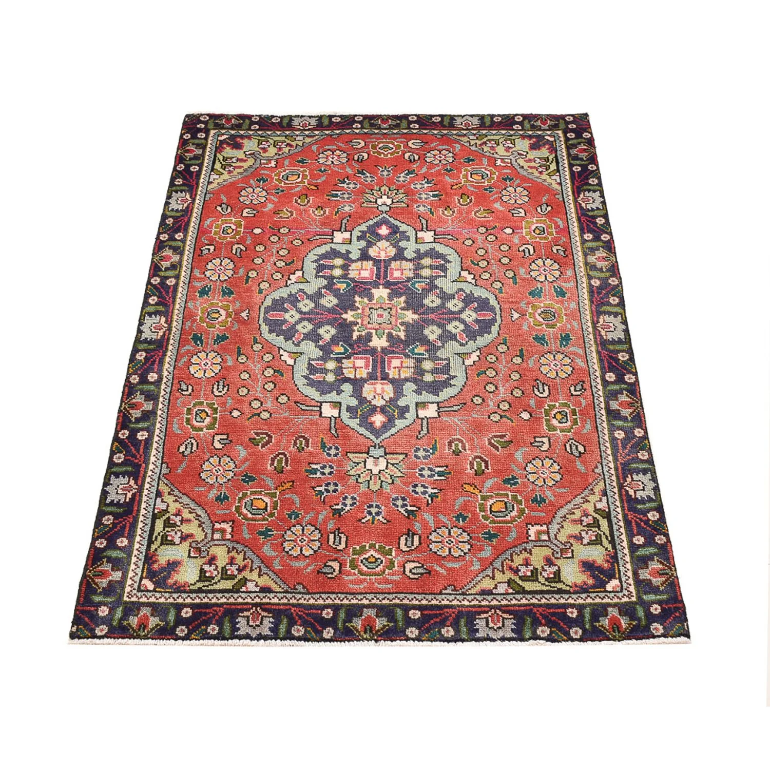 Perserteppich - Täbriz - 141 x 90 cm - hellrot - Image 5