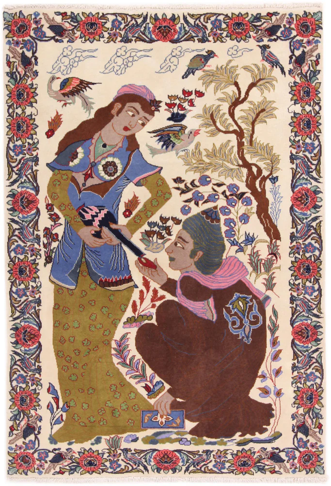 Perserteppich - Täbriz - 150 x 100 cm - mehrfarbig