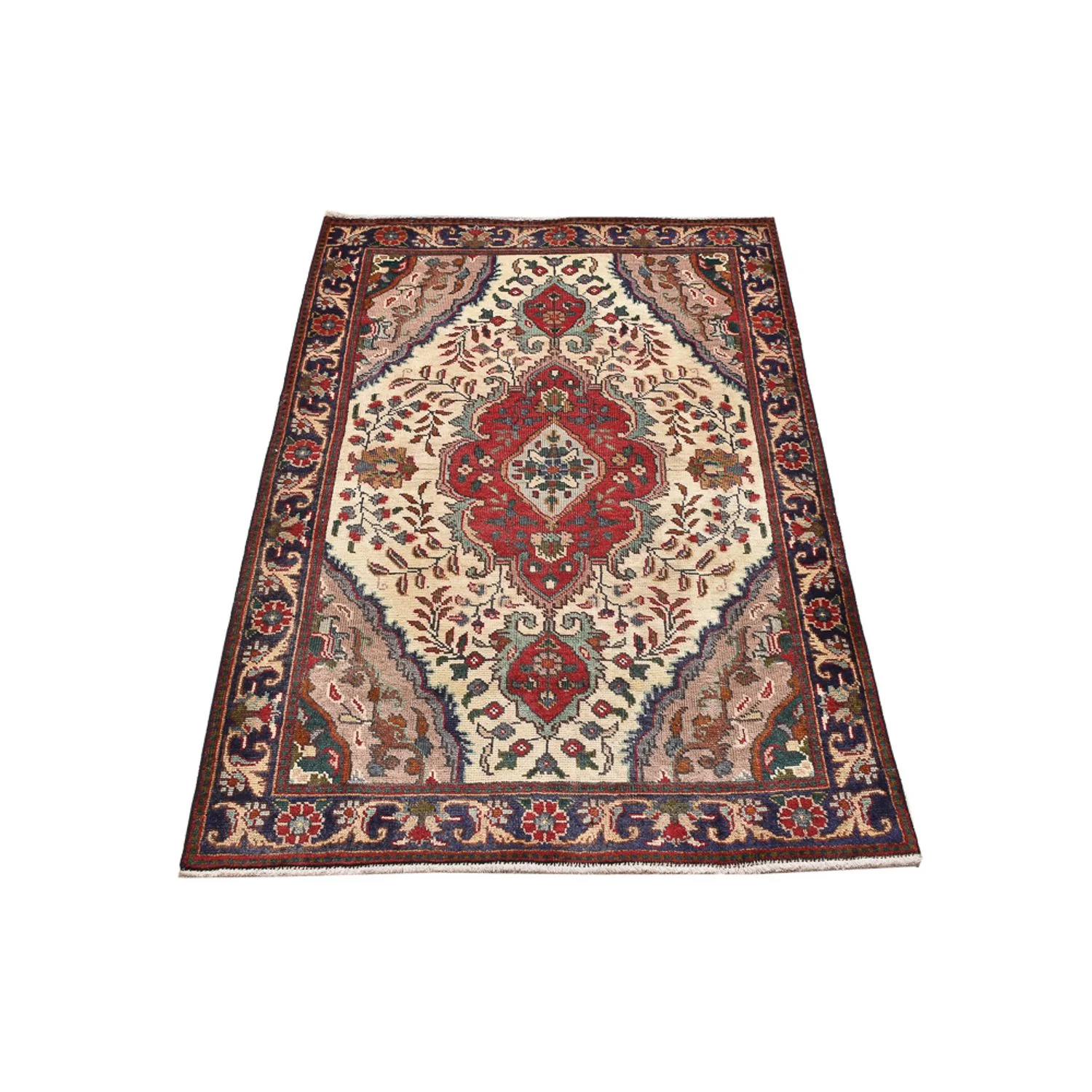 Perserteppich - Täbriz - 150 x 92 cm - mehrfarbig - Image 5