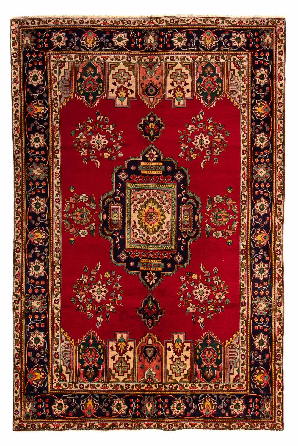Perserteppich - Täbriz 297 x 197 cm - dunkelrot