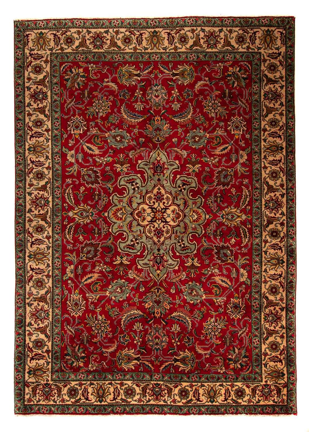 Perserteppich - Täbriz 300 x 203 cm - dunkelrot
